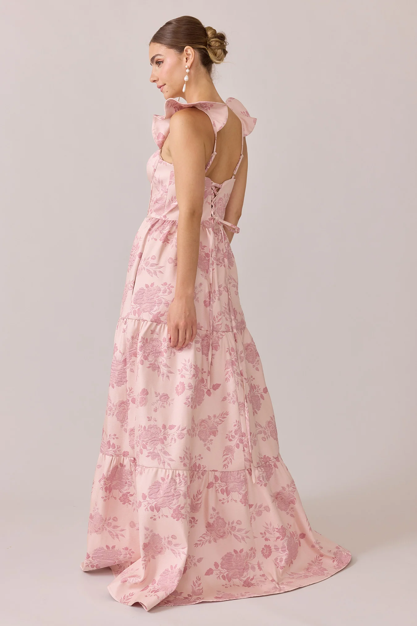 Violet Jacquard Dress | Made To Order - Image 10