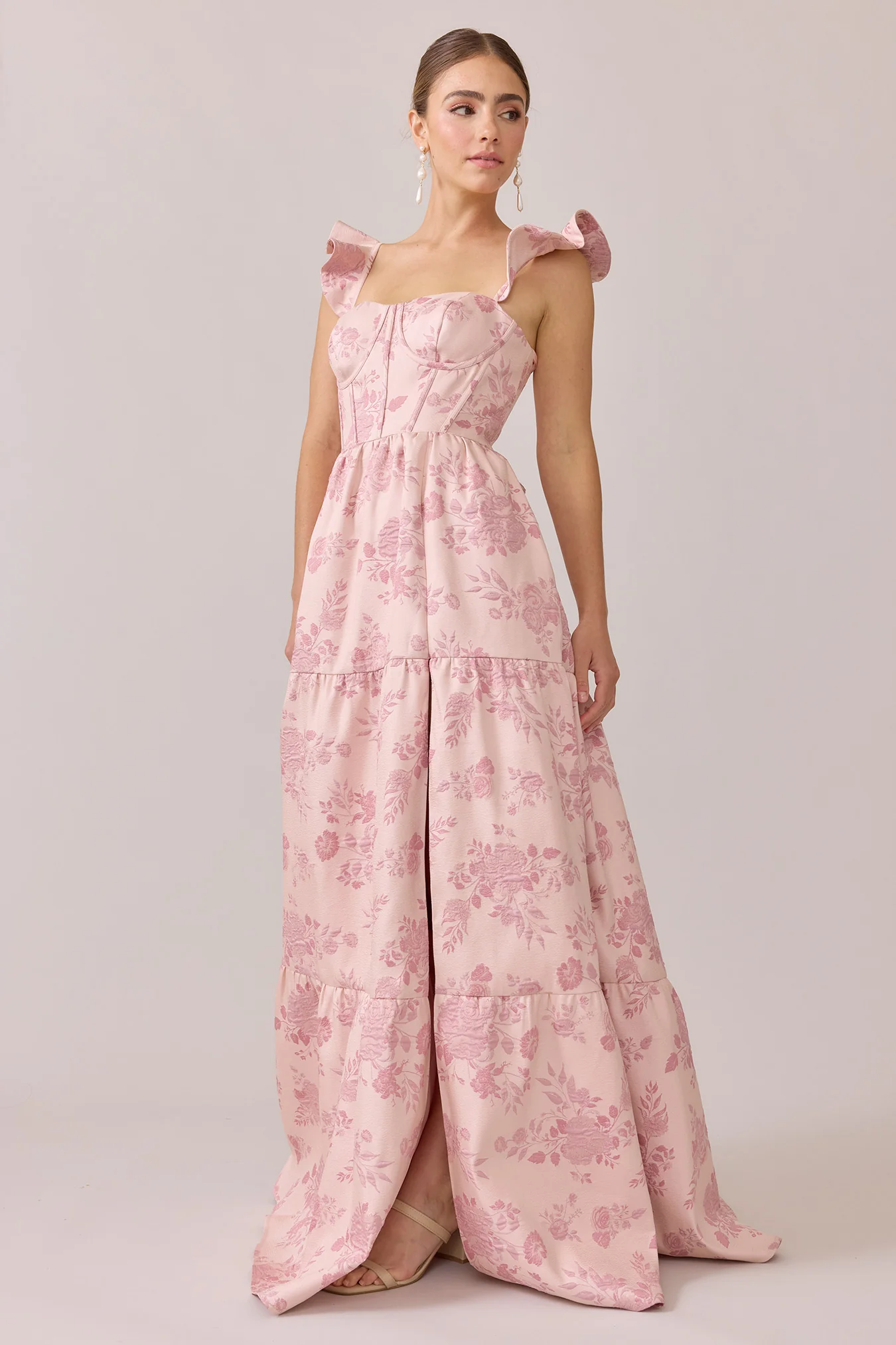 Violet Jacquard Dress | Made To Order - Image 11