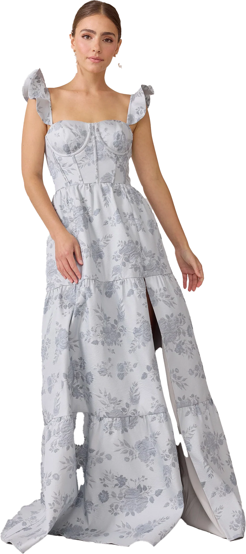 Violet Jacquard Dress | Made To Order - Image 29