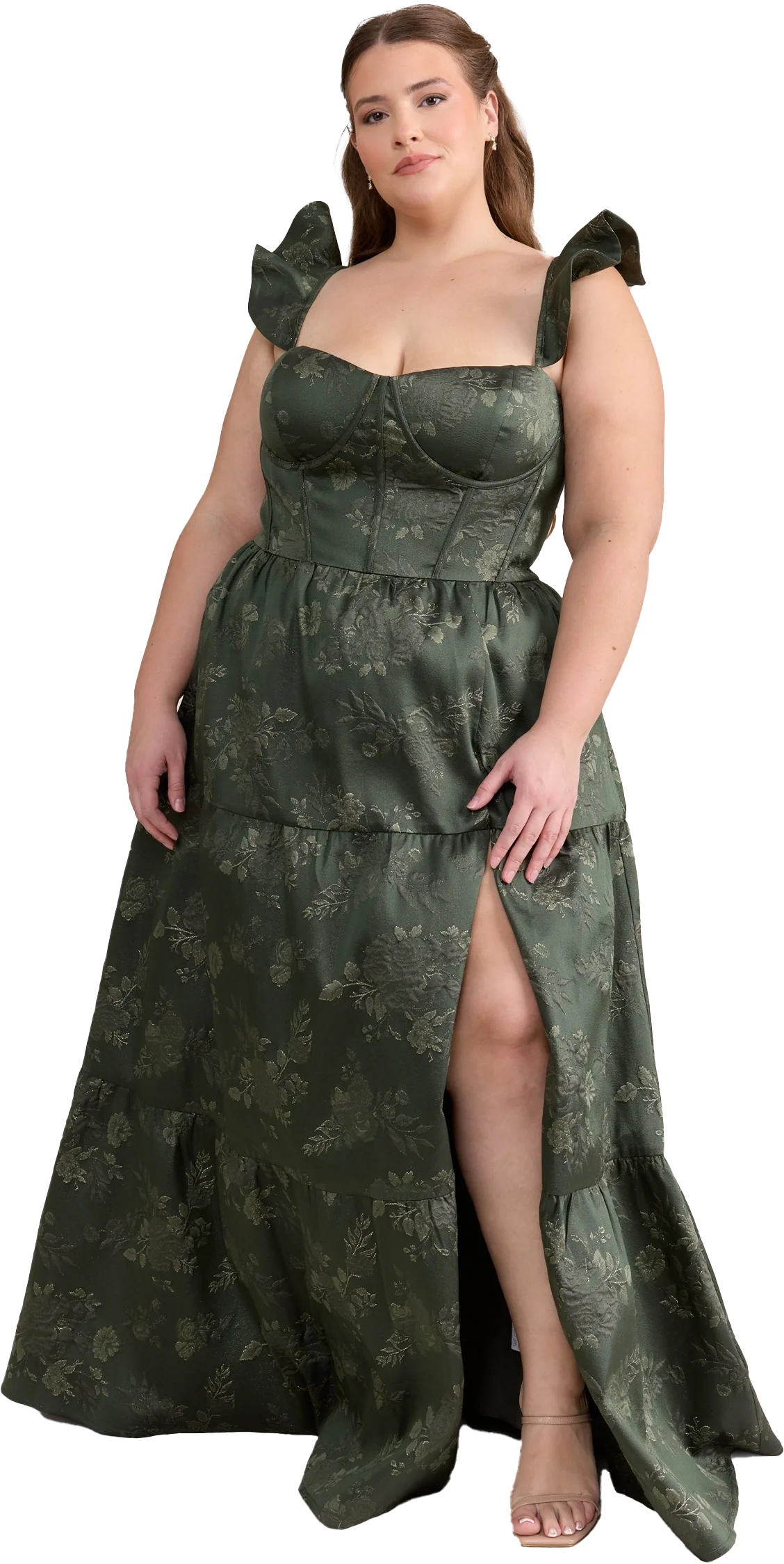 Violet Jacquard Dress | Made To Order - Image 46