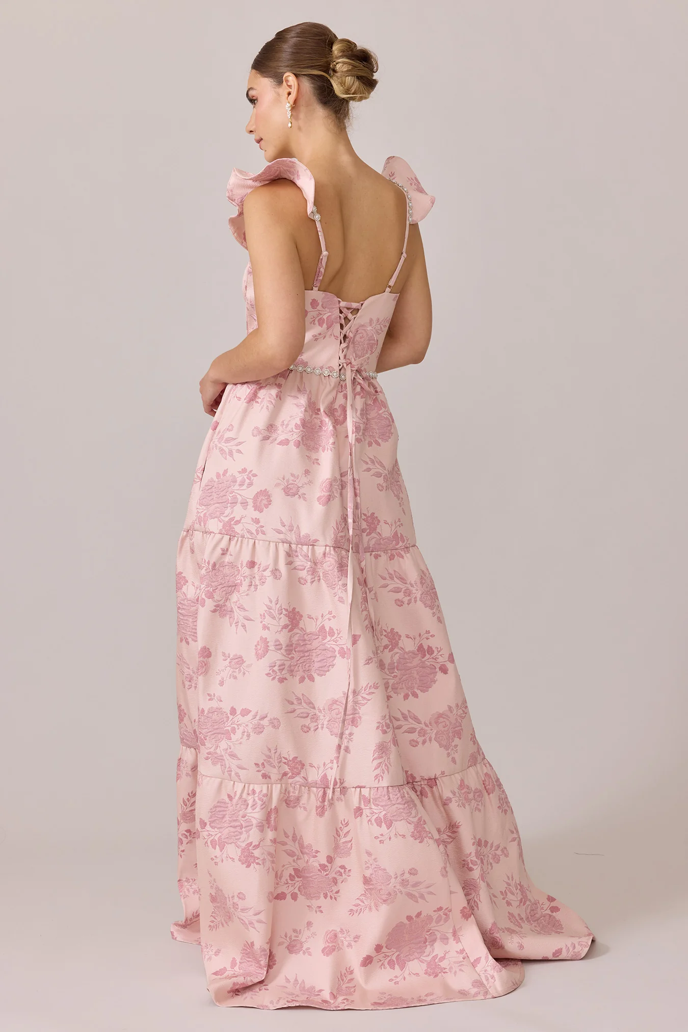 Violet Luxe Jacquard Dress | Made To Order - Image 21