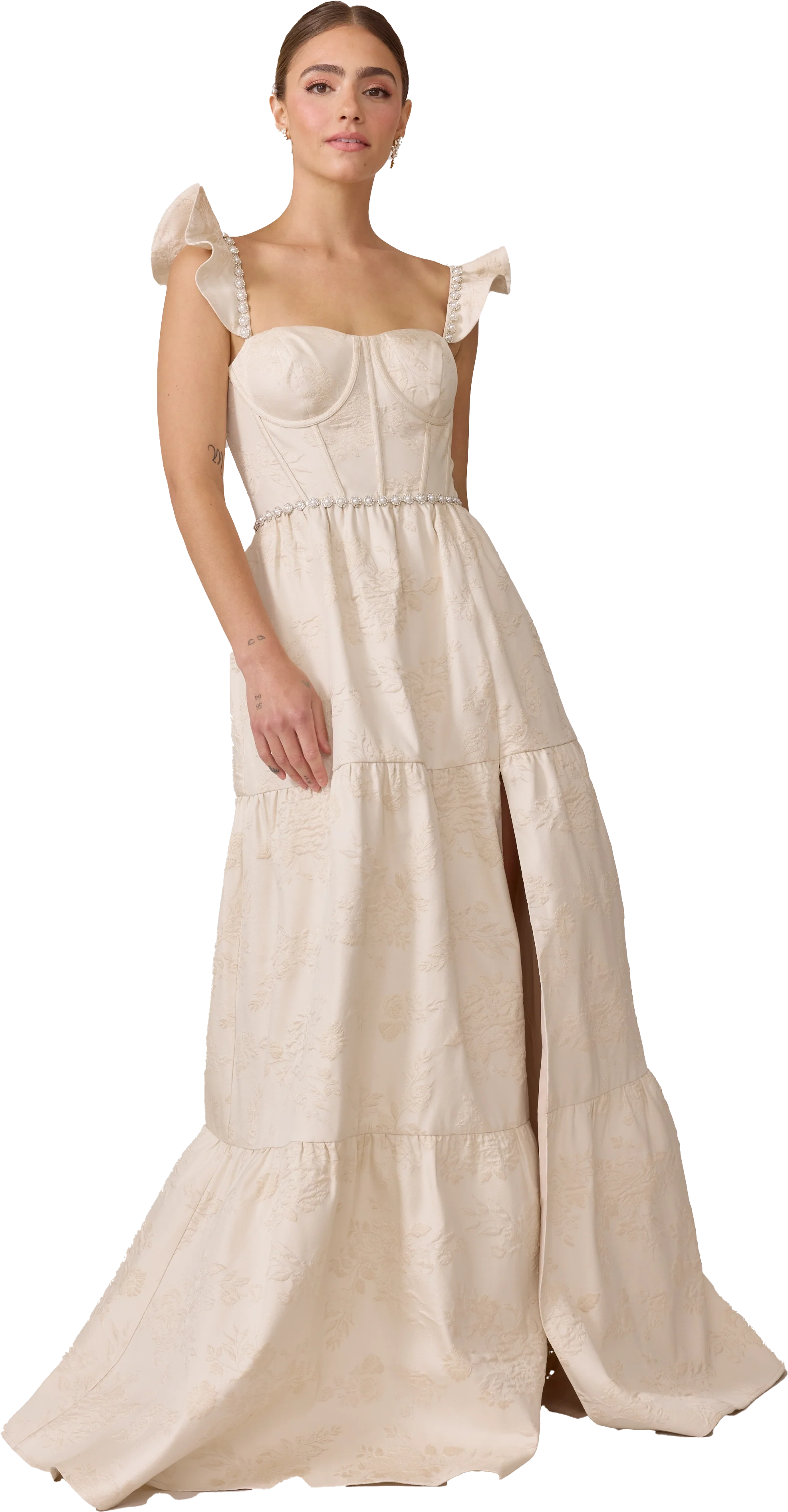 Violet Luxe Jacquard Dress | Made To Order - Image 30
