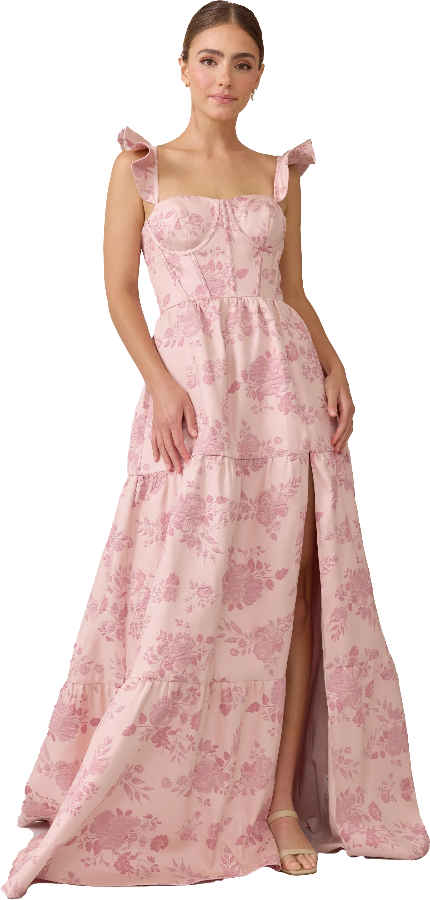 Violet Luxe Jacquard Dress | Made To Order - Image 31