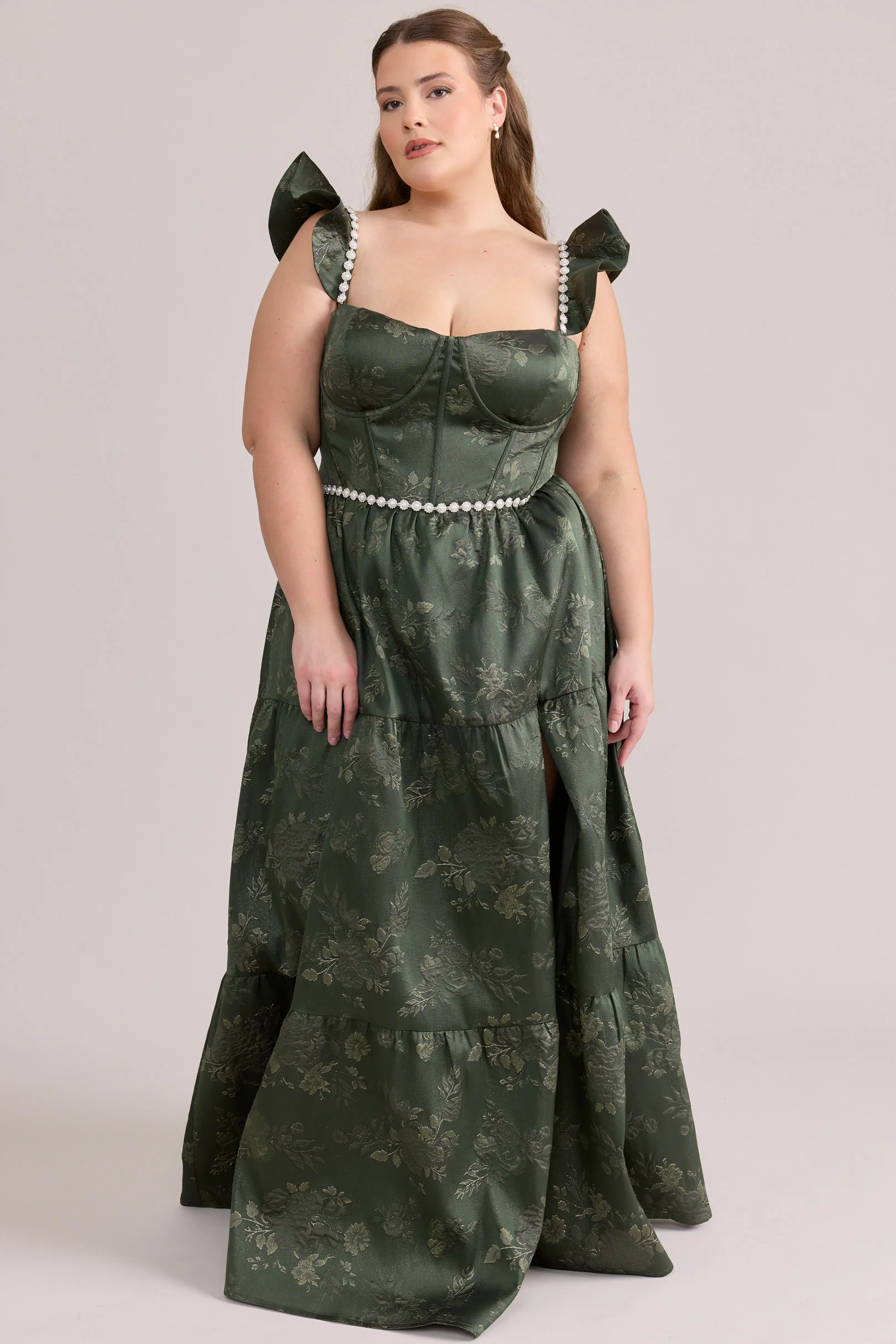 Violet Luxe Jacquard Dress | Made To Order - Image 37