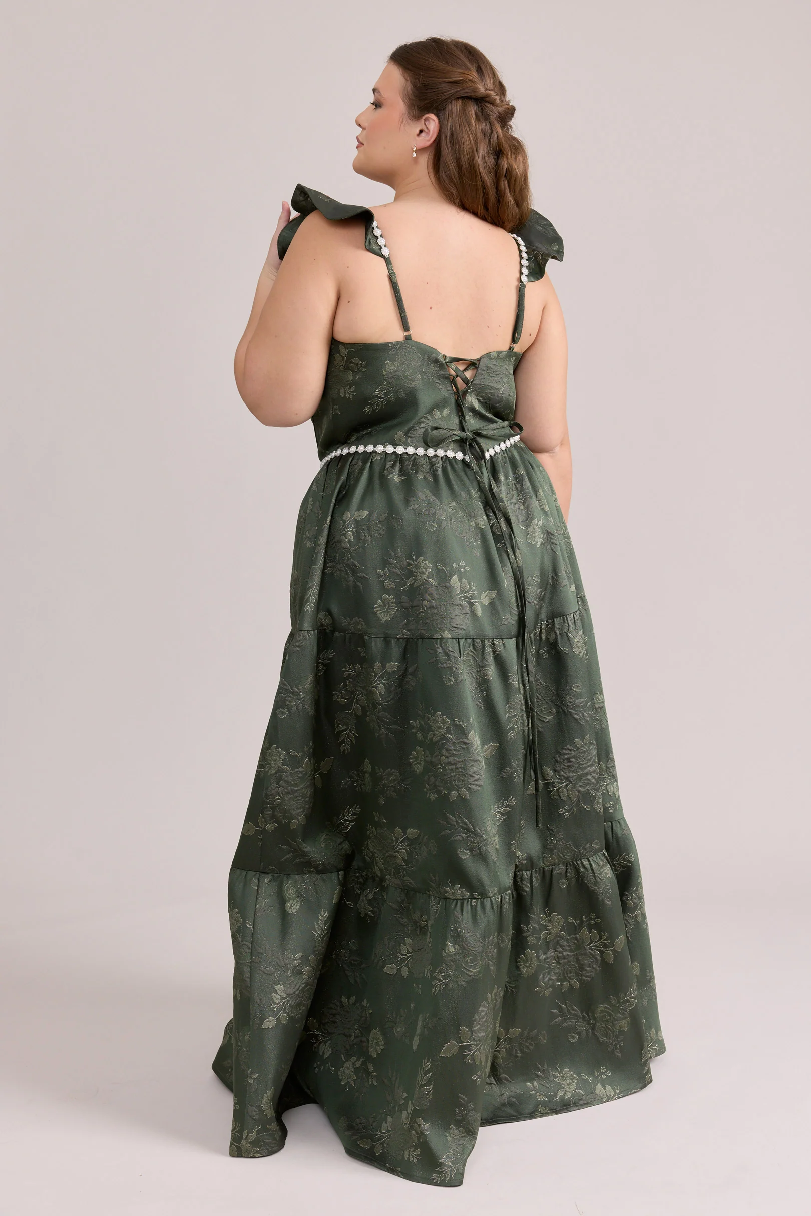 Violet Luxe Jacquard Dress | Made To Order - Image 38