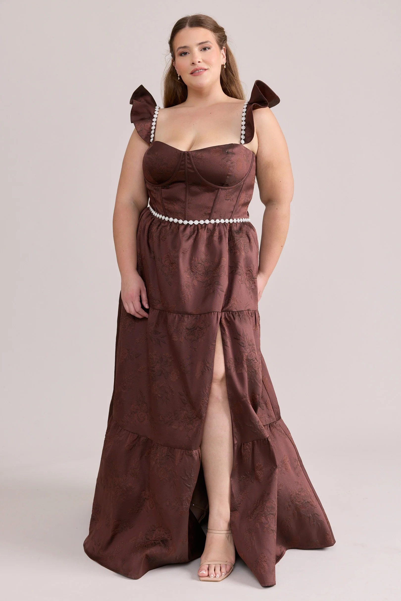 Violet Luxe Jacquard Dress | Made To Order - Image 39