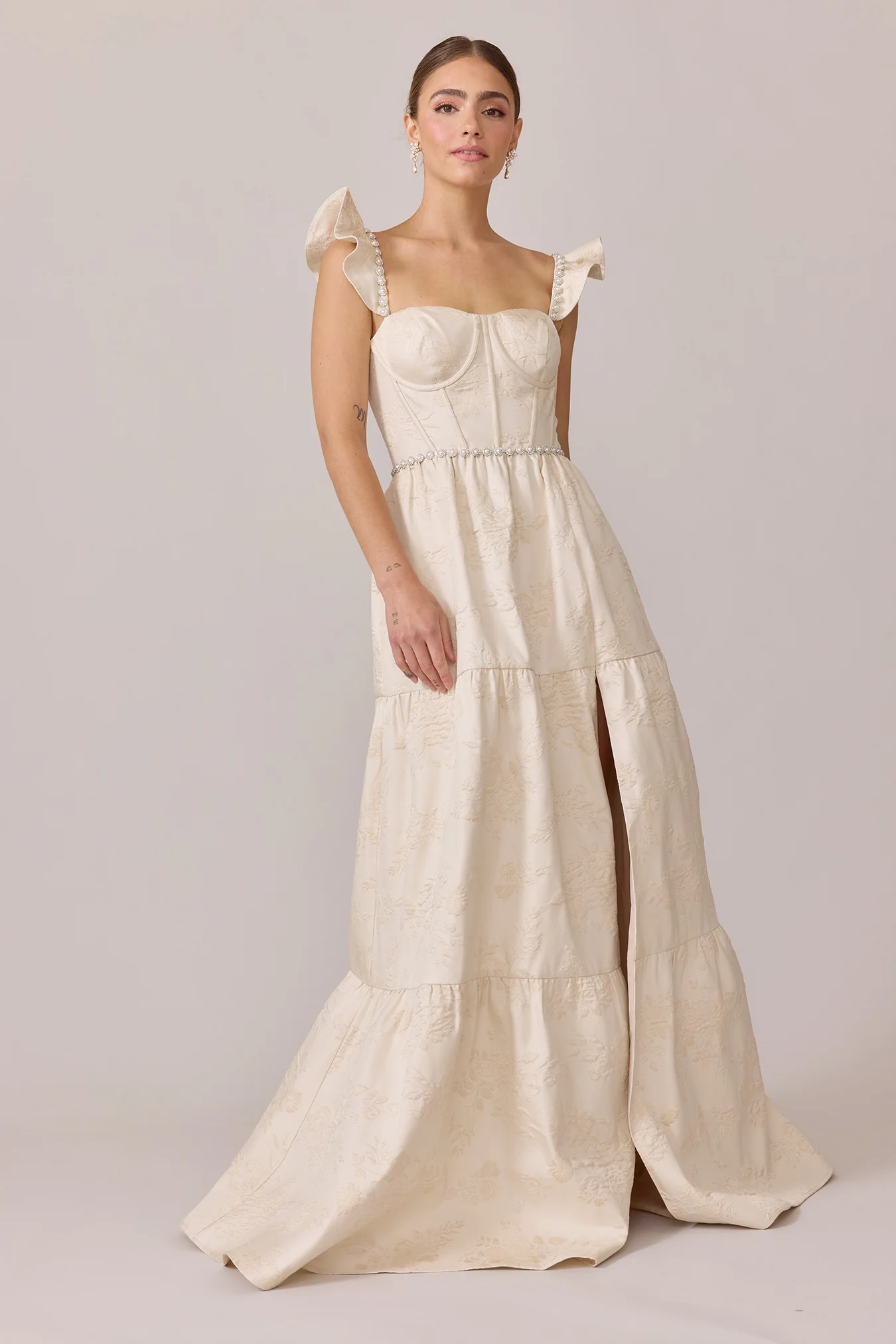 Violet Luxe Jacquard Dress | Made To Order - Image 7