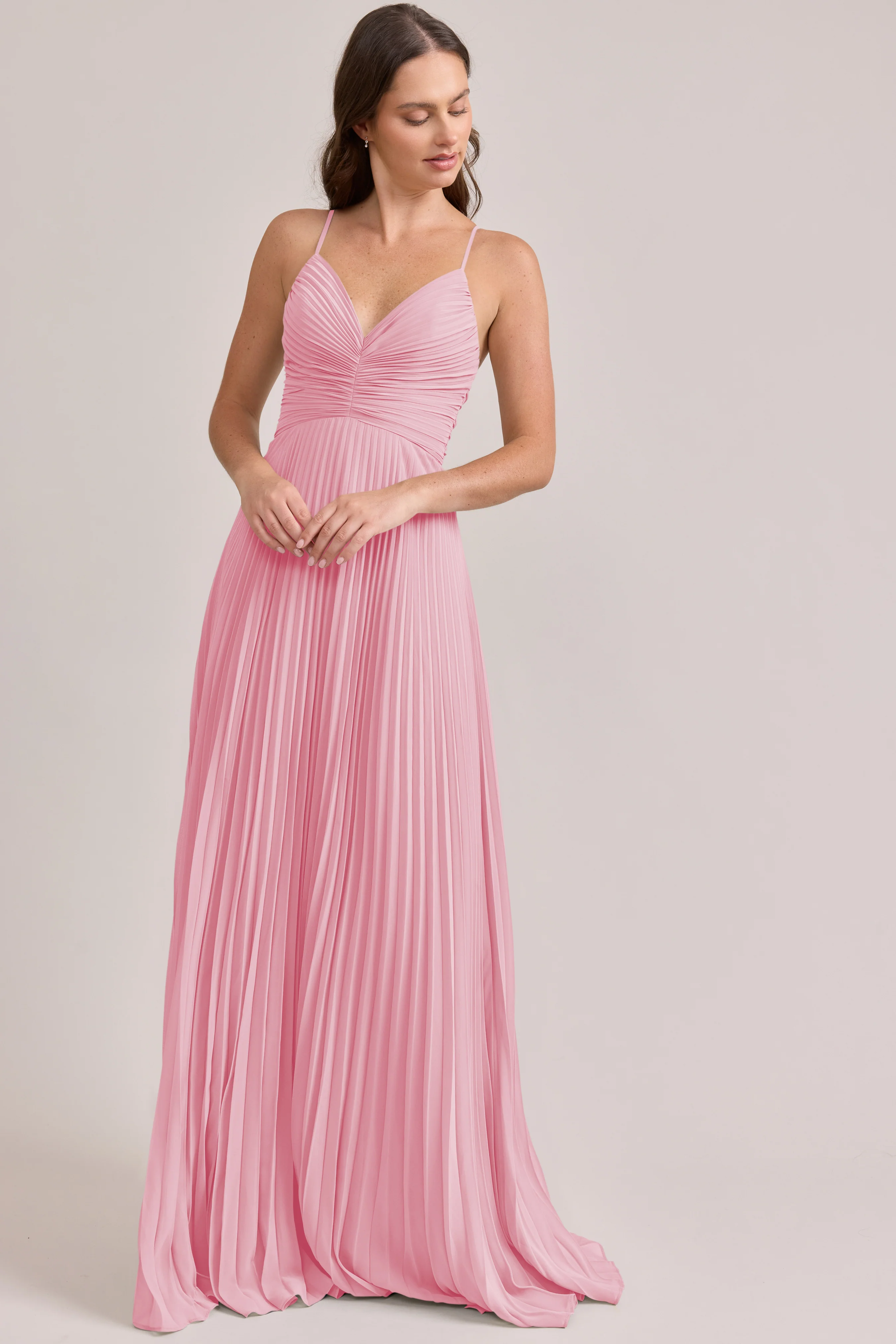 Vivian Chiffon Pleated Dress | Made To Order - Image 108