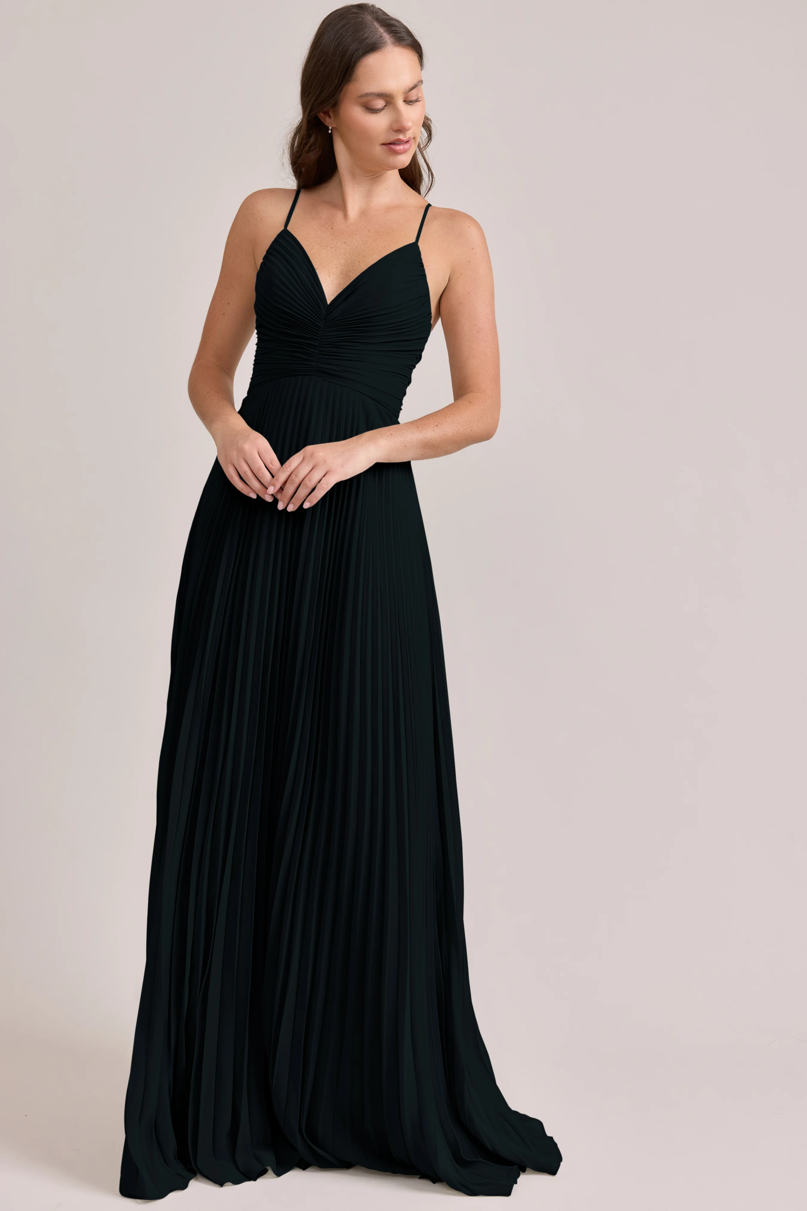 Vivian Chiffon Pleated Dress | Made To Order - Image 11