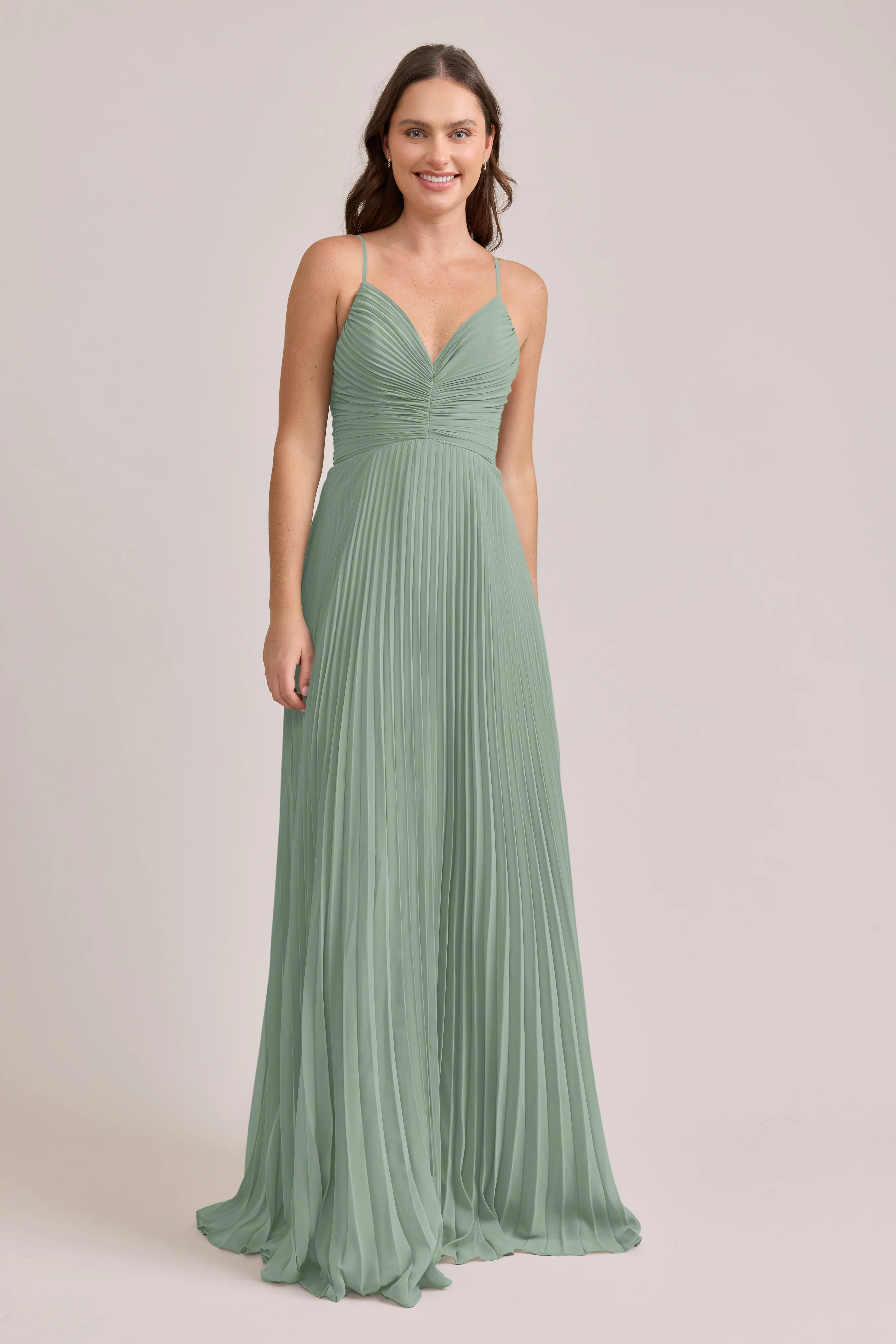 Vivian Chiffon Pleated Dress | Made To Order - Image 118