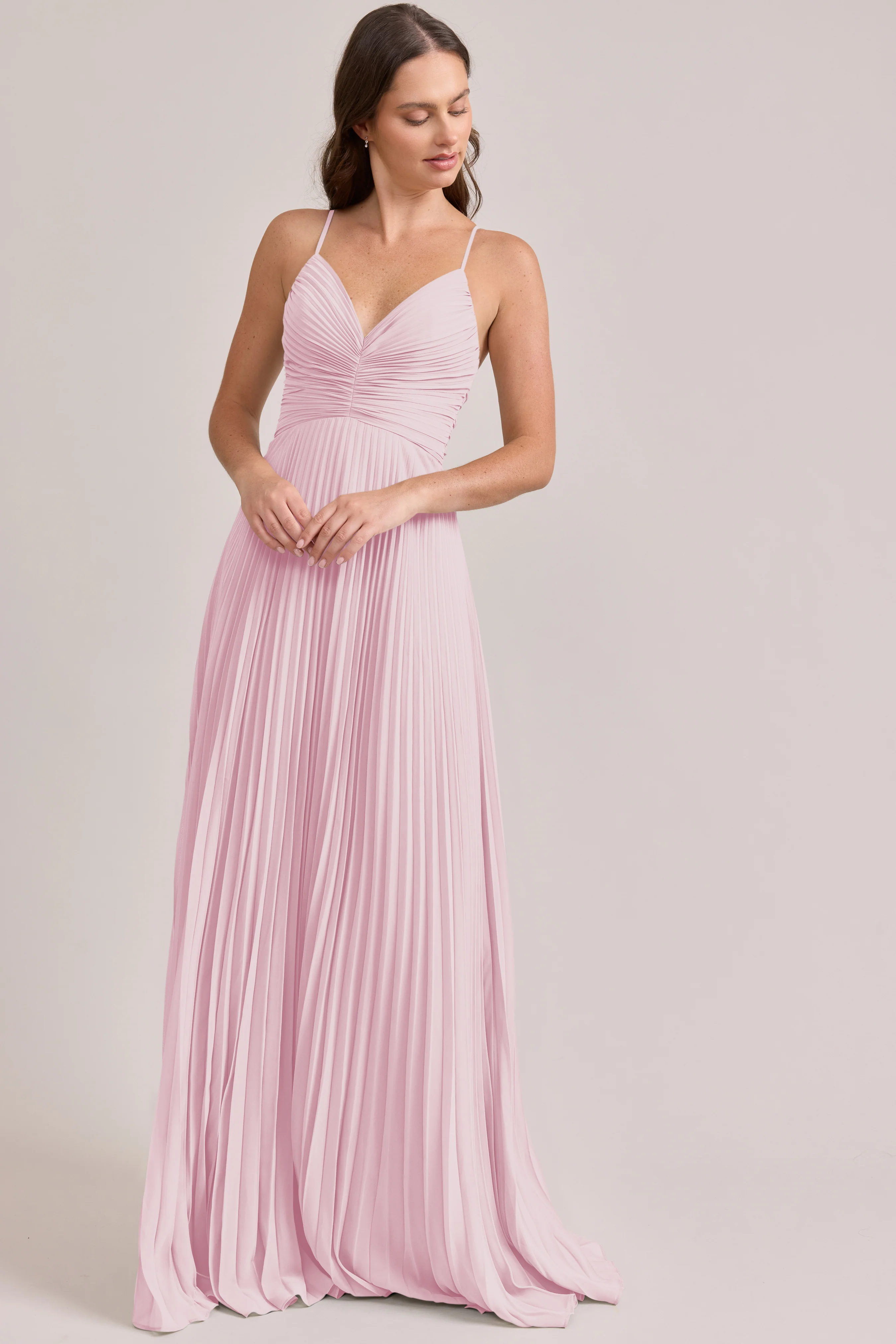 Vivian Chiffon Pleated Dress | Made To Order - Image 12