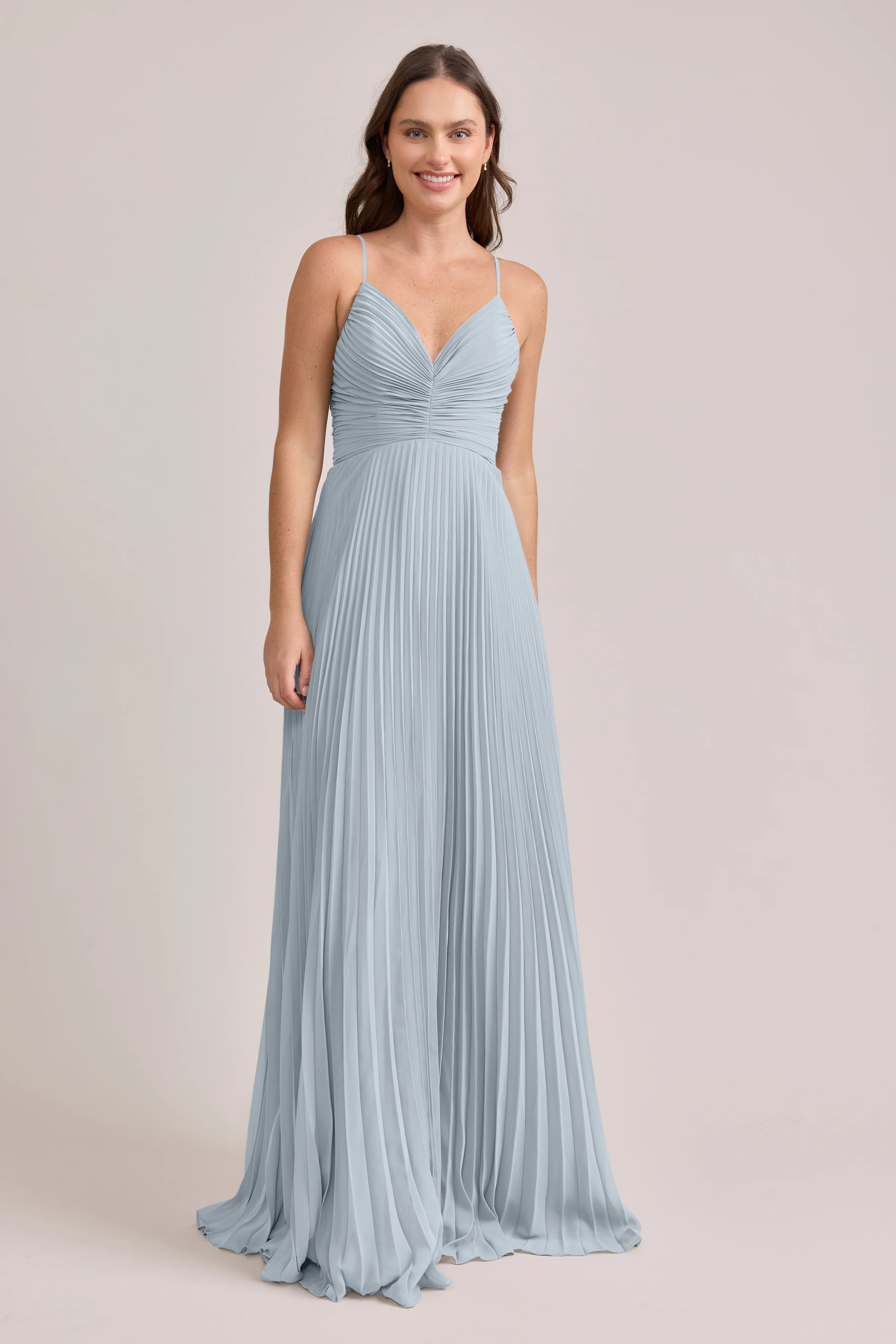 Vivian Chiffon Pleated Dress | Made To Order - Image 121