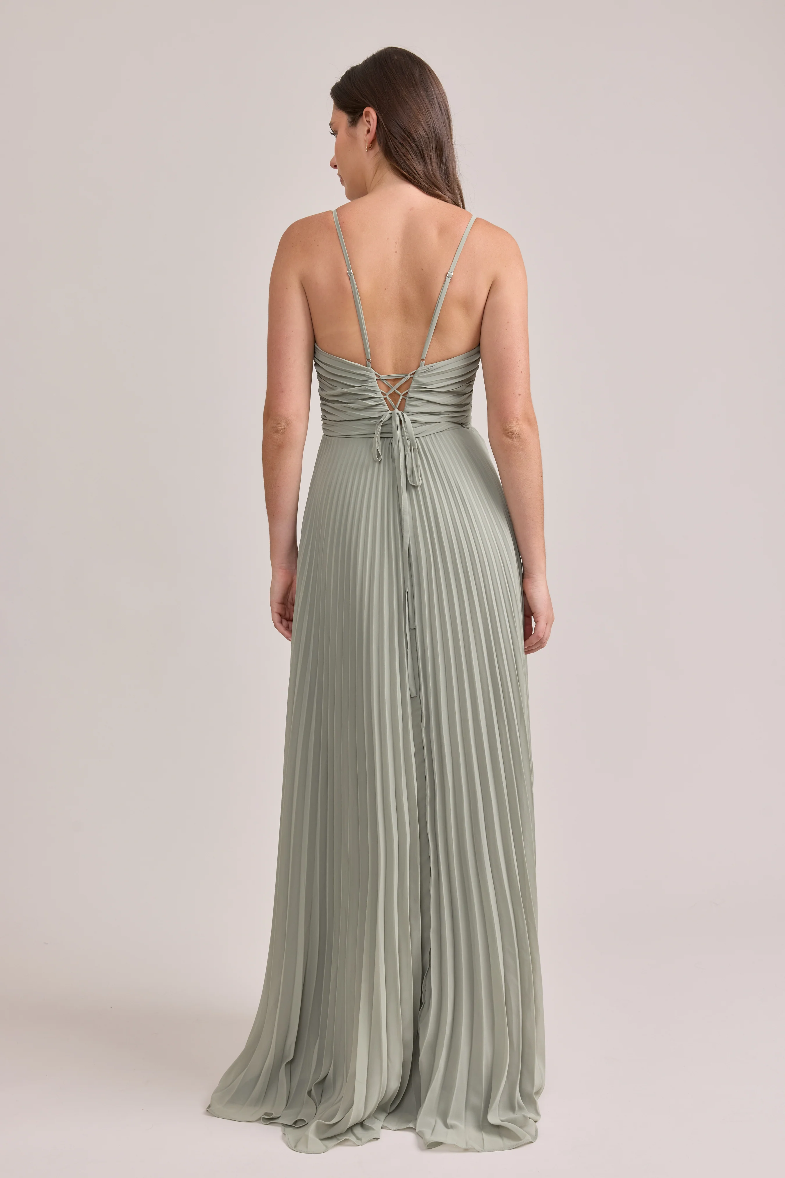 Vivian Chiffon Pleated Dress | Made To Order - Image 134