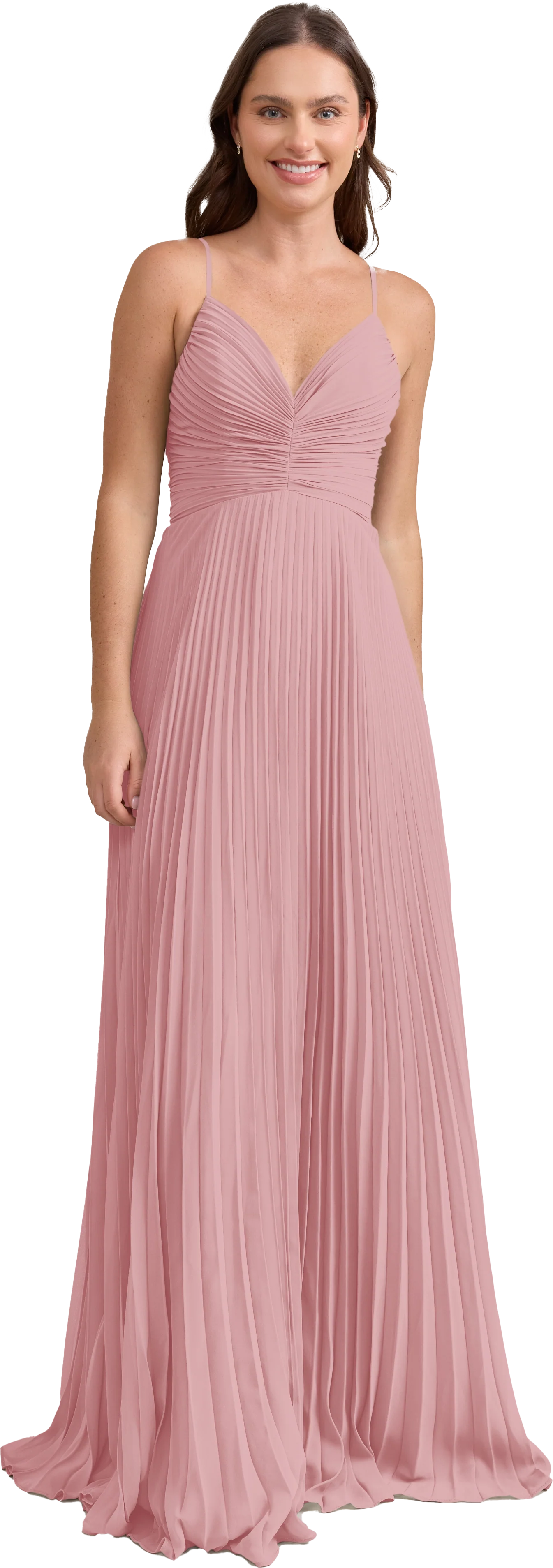 Vivian Chiffon Pleated Dress | Made To Order - Image 142