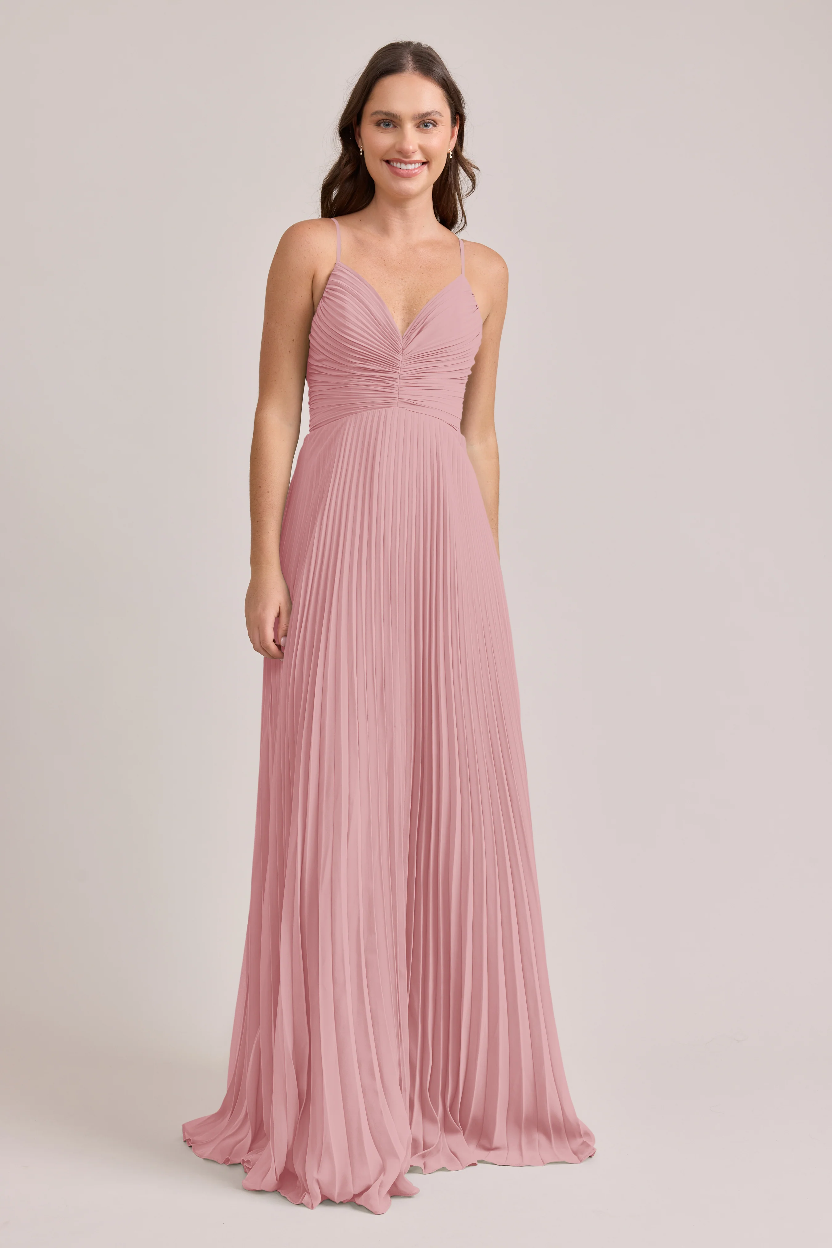 Vivian Chiffon Pleated Dress | Made To Order - Image 15