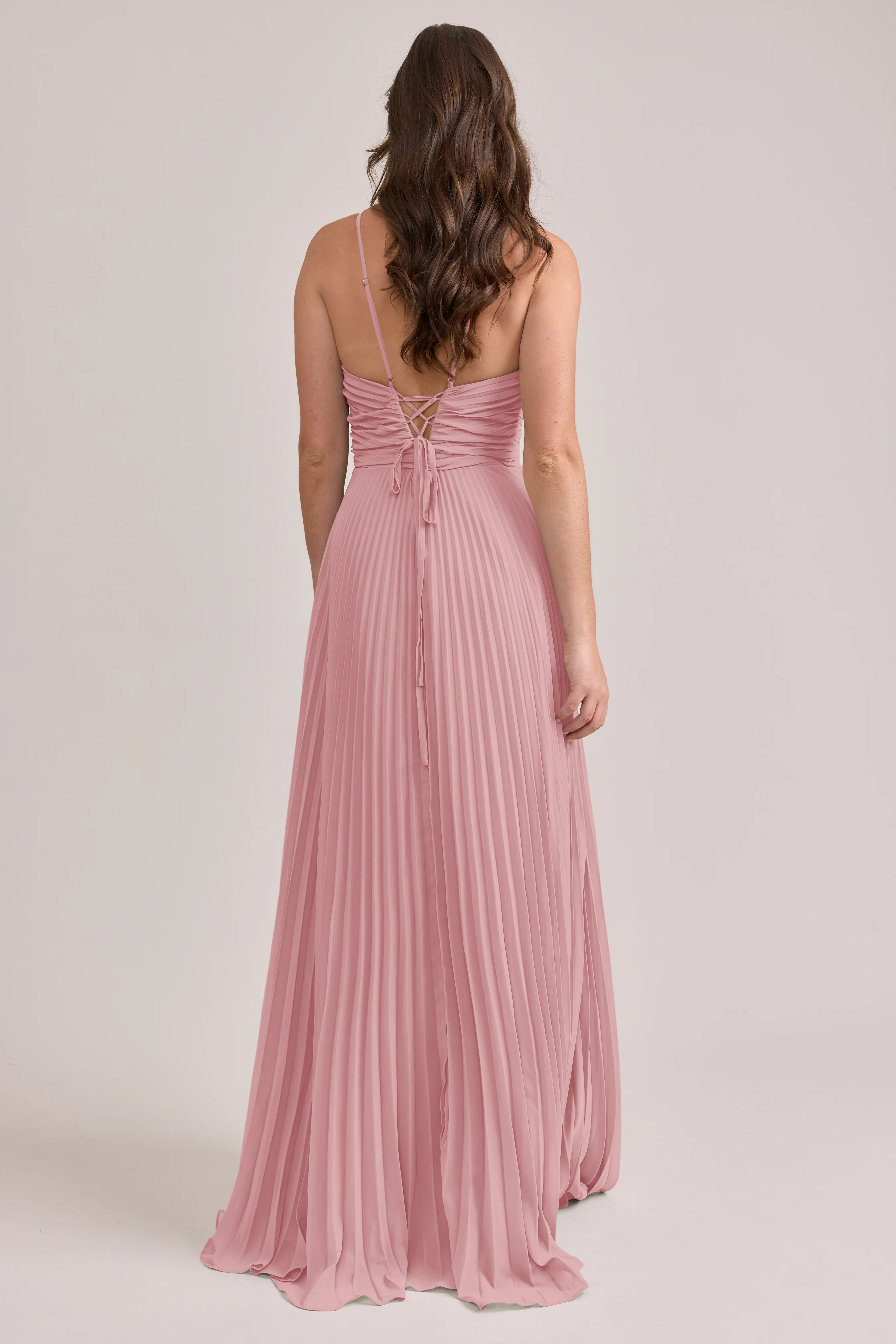 Vivian Chiffon Pleated Dress | Made To Order - Image 16