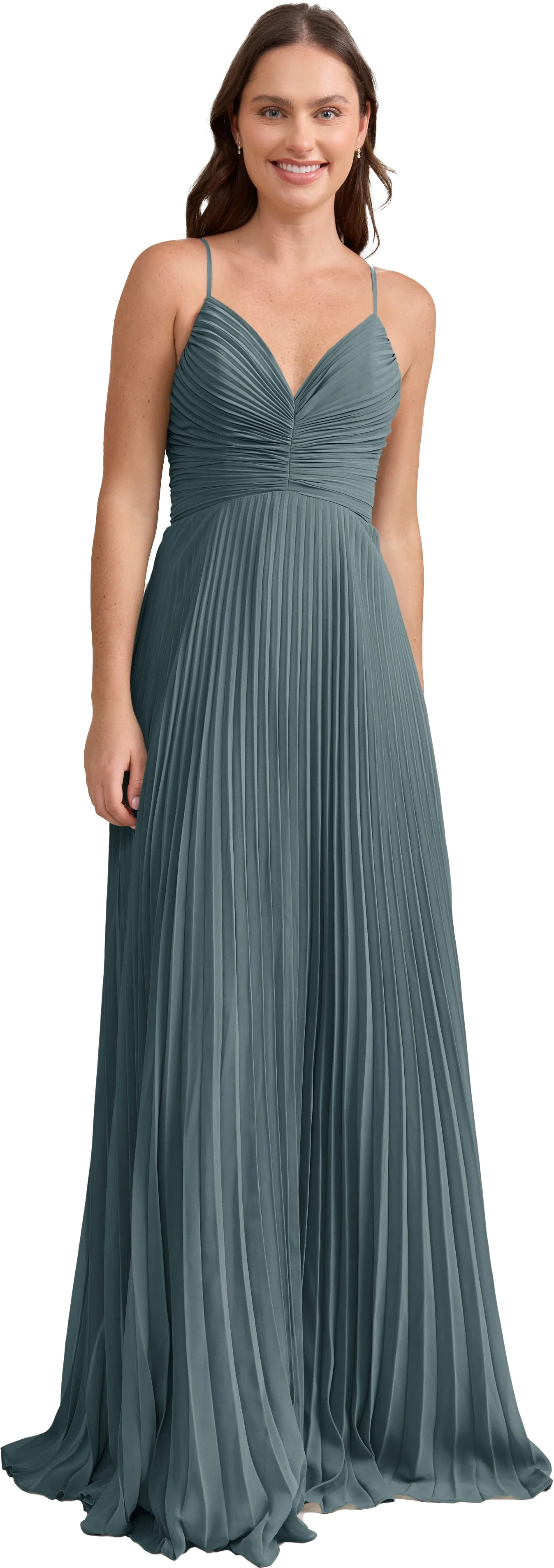 Vivian Chiffon Pleated Dress | Made To Order - Image 162