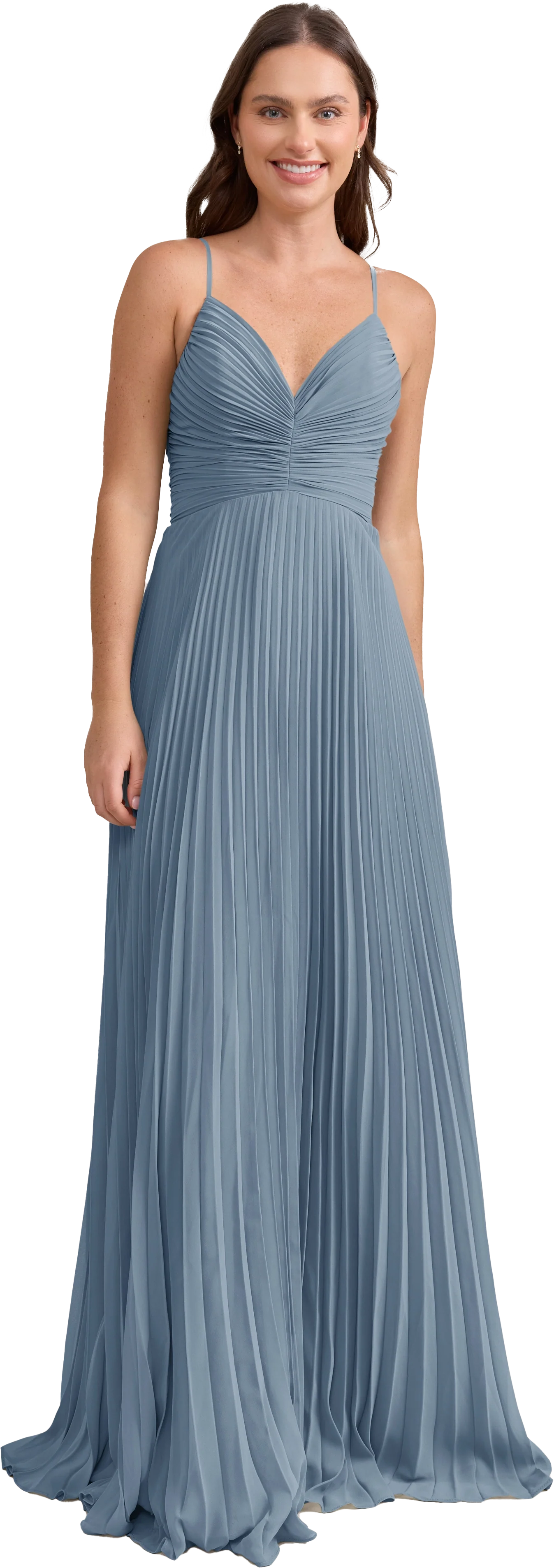 Vivian Chiffon Pleated Dress | Made To Order - Image 163
