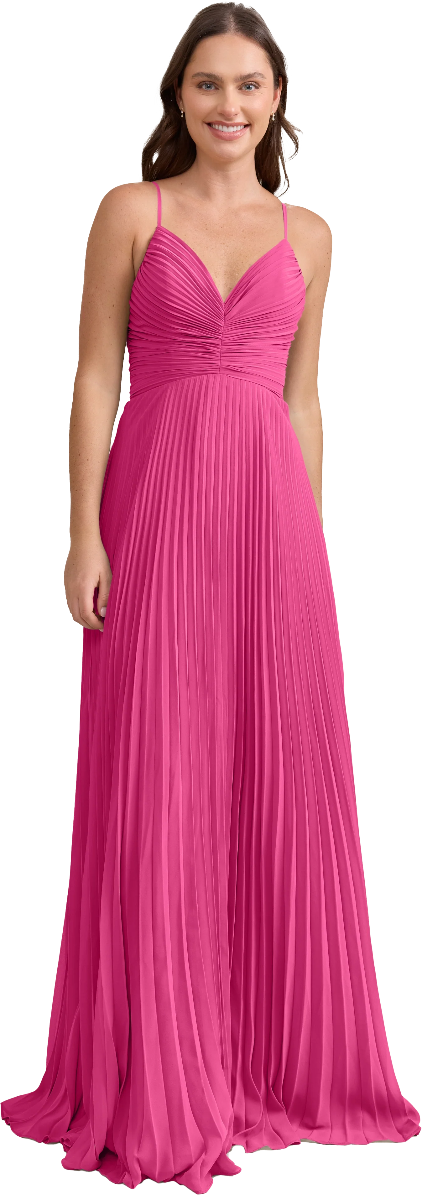 Vivian Chiffon Pleated Dress | Made To Order - Image 167
