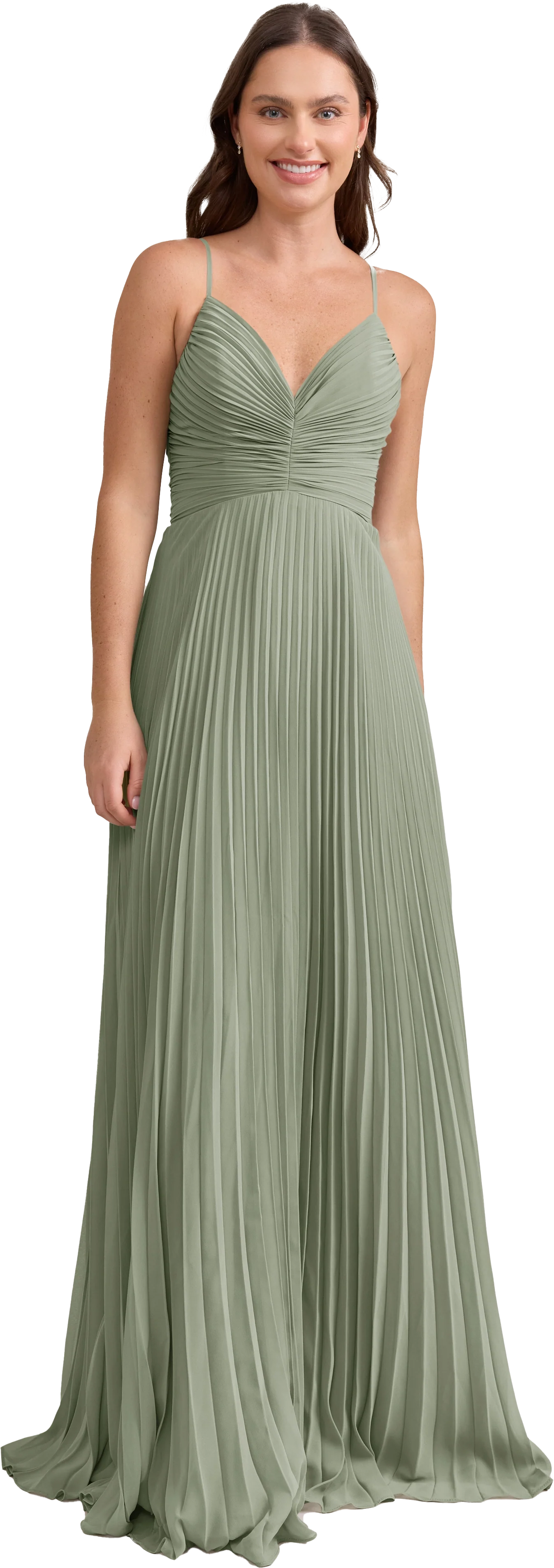 Vivian Chiffon Pleated Dress | Made To Order - Image 171