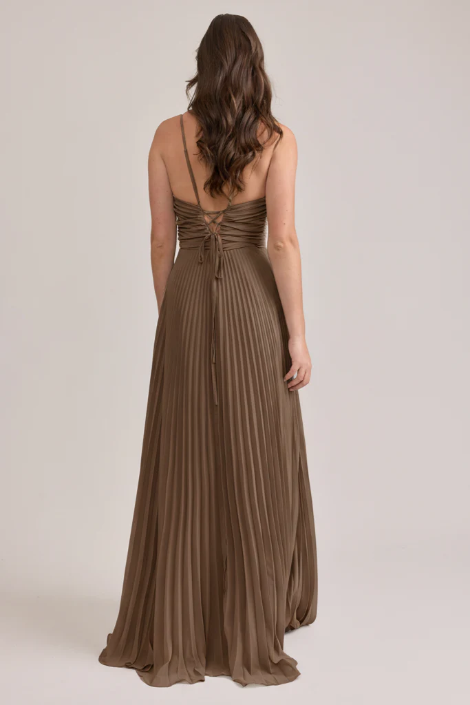 Vivian Chiffon Pleated Dress | Made To Order - Image 181