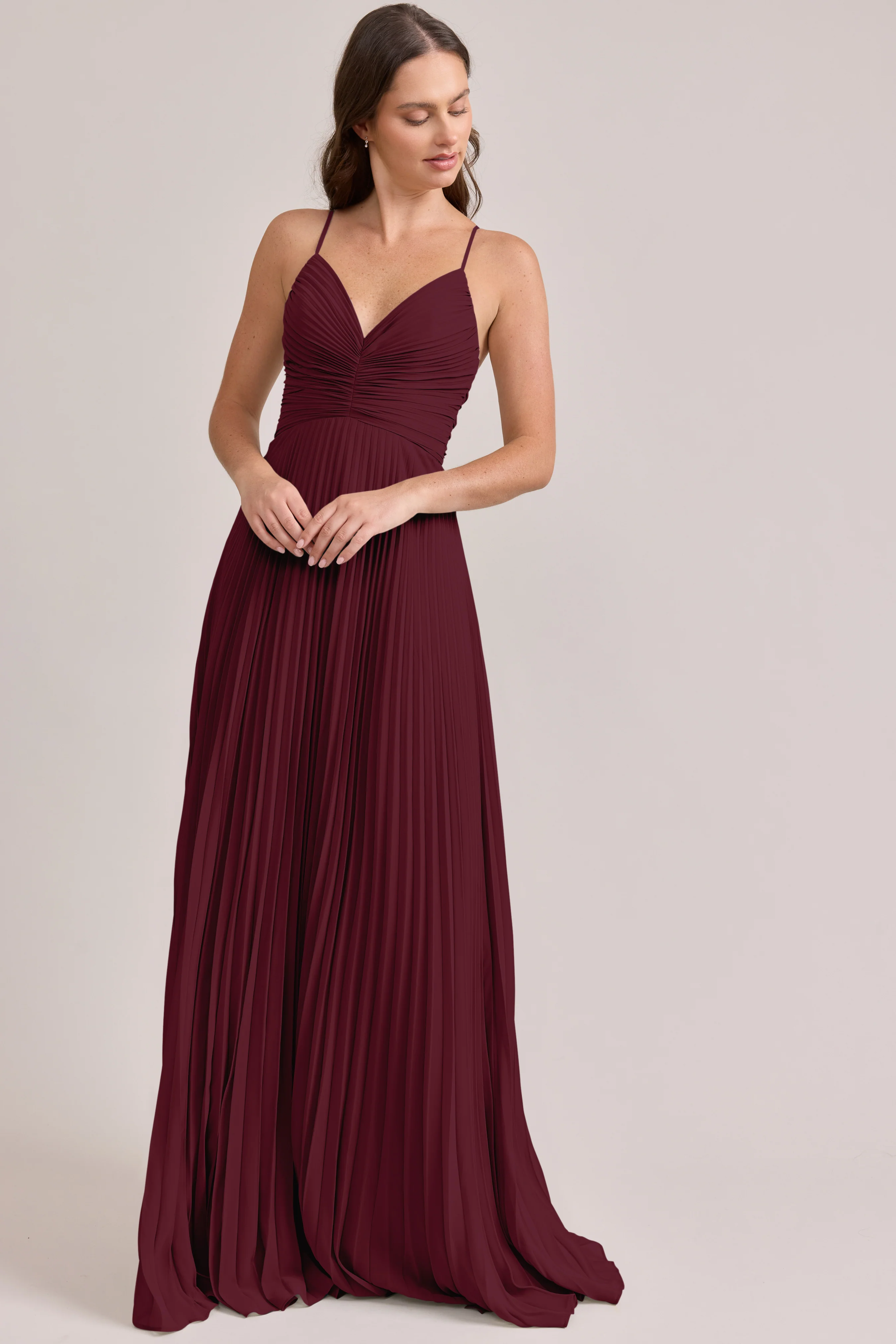 Vivian Chiffon Pleated Dress | Made To Order - Image 19