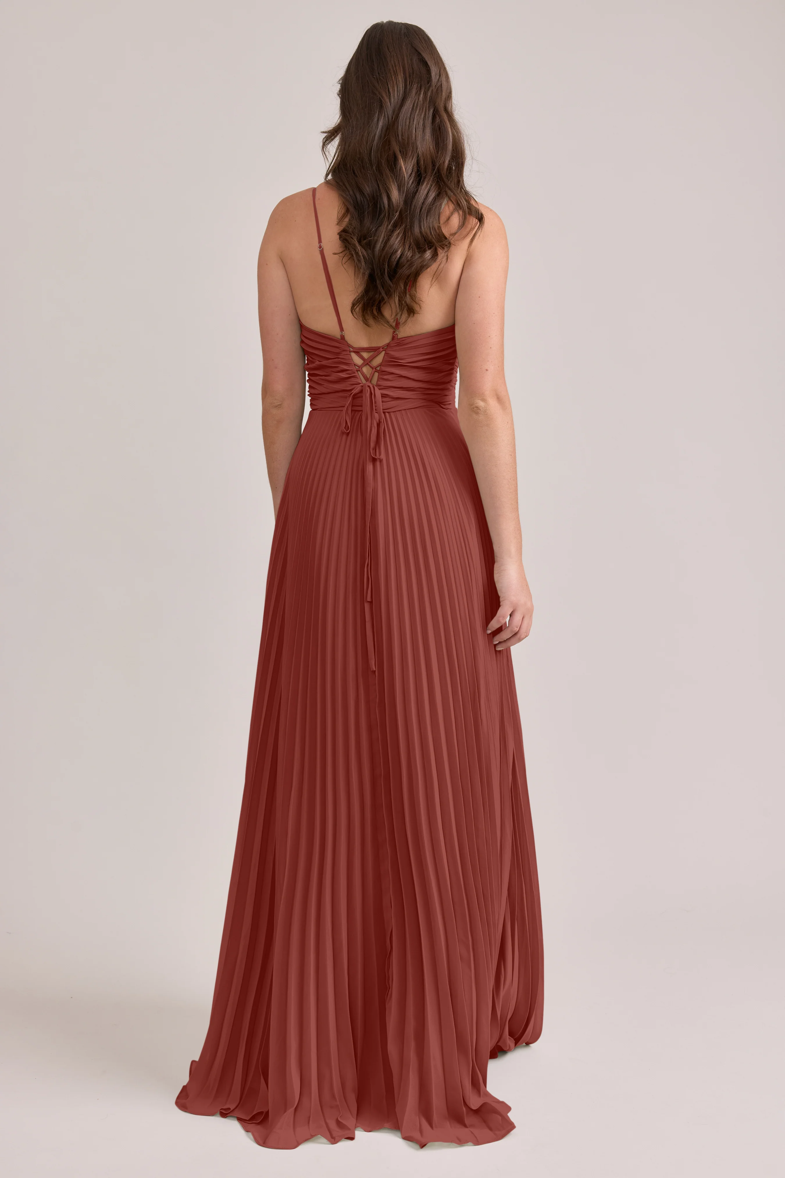Vivian Chiffon Pleated Dress | Made To Order - Image 26