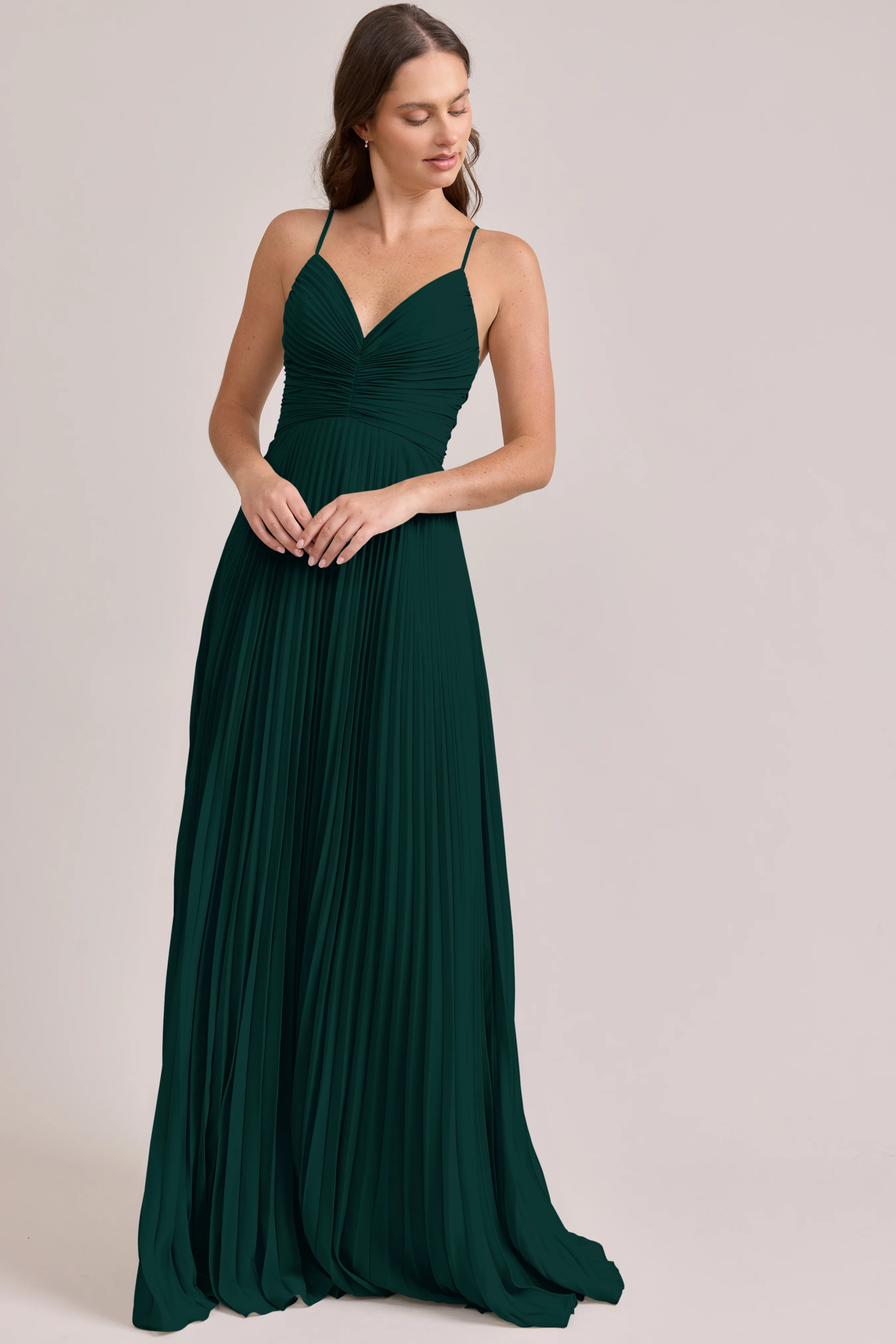 Vivian Chiffon Pleated Dress | Made To Order - Image 29