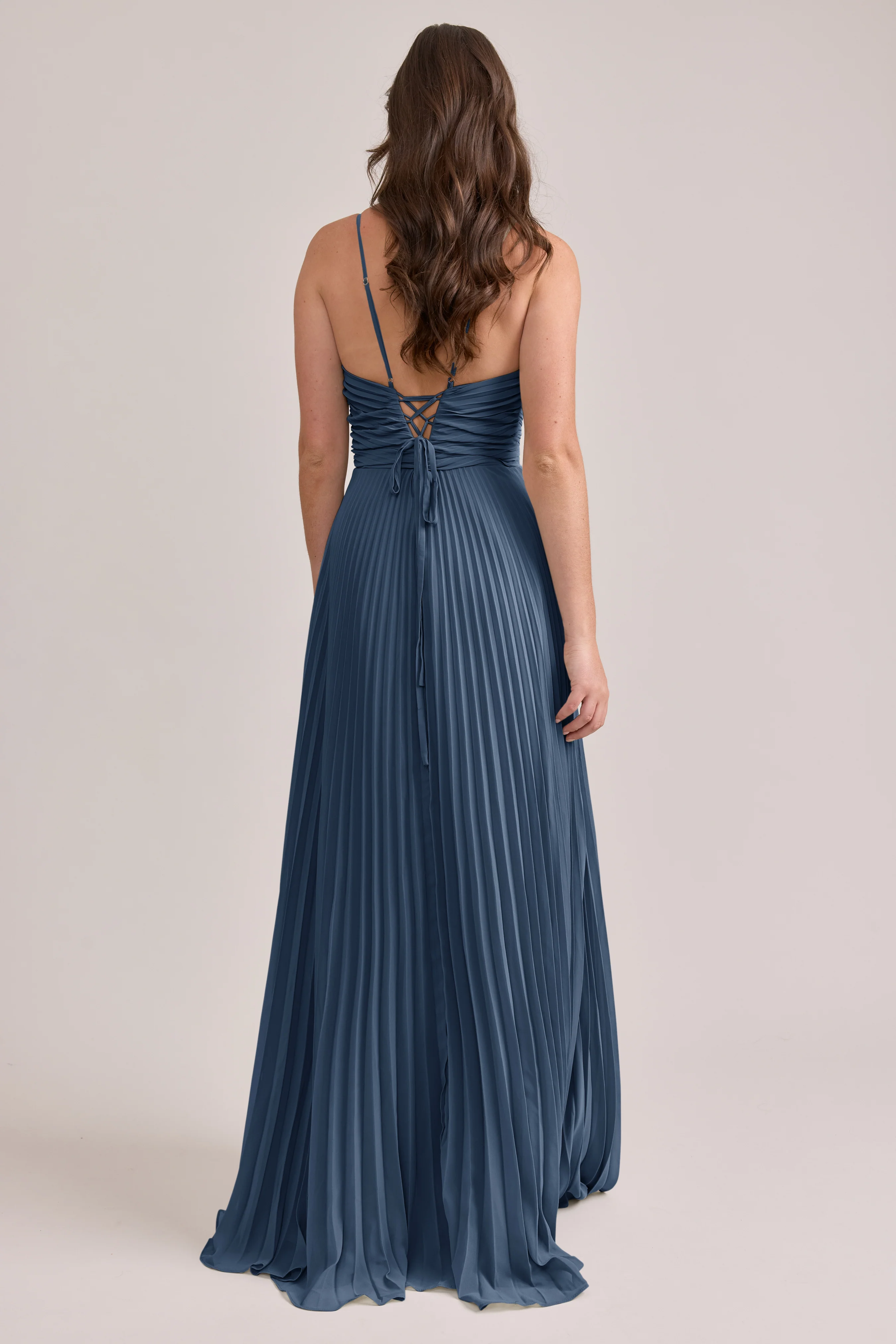 Vivian Chiffon Pleated Dress | Made To Order - Image 38