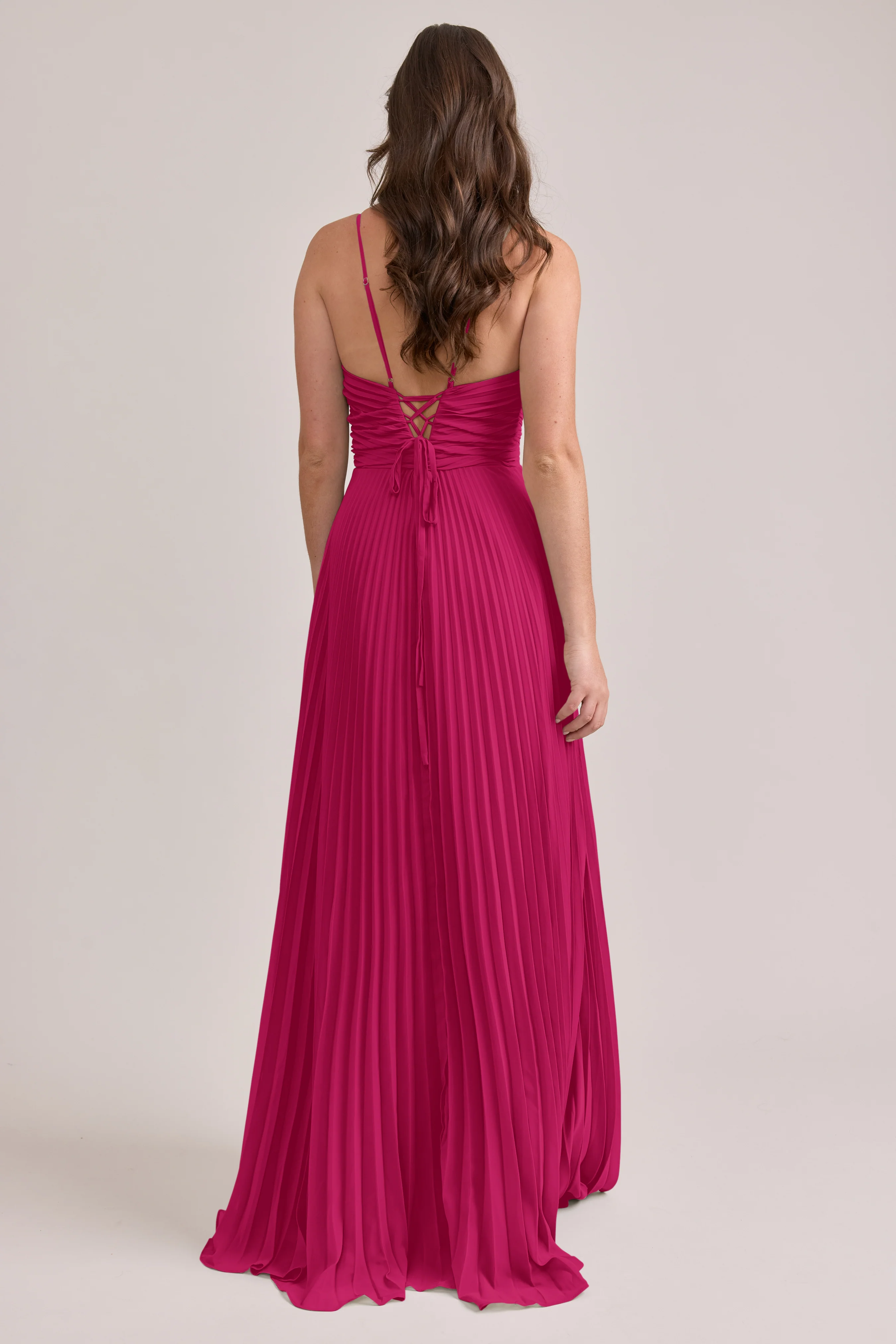 Vivian Chiffon Pleated Dress | Made To Order - Image 52