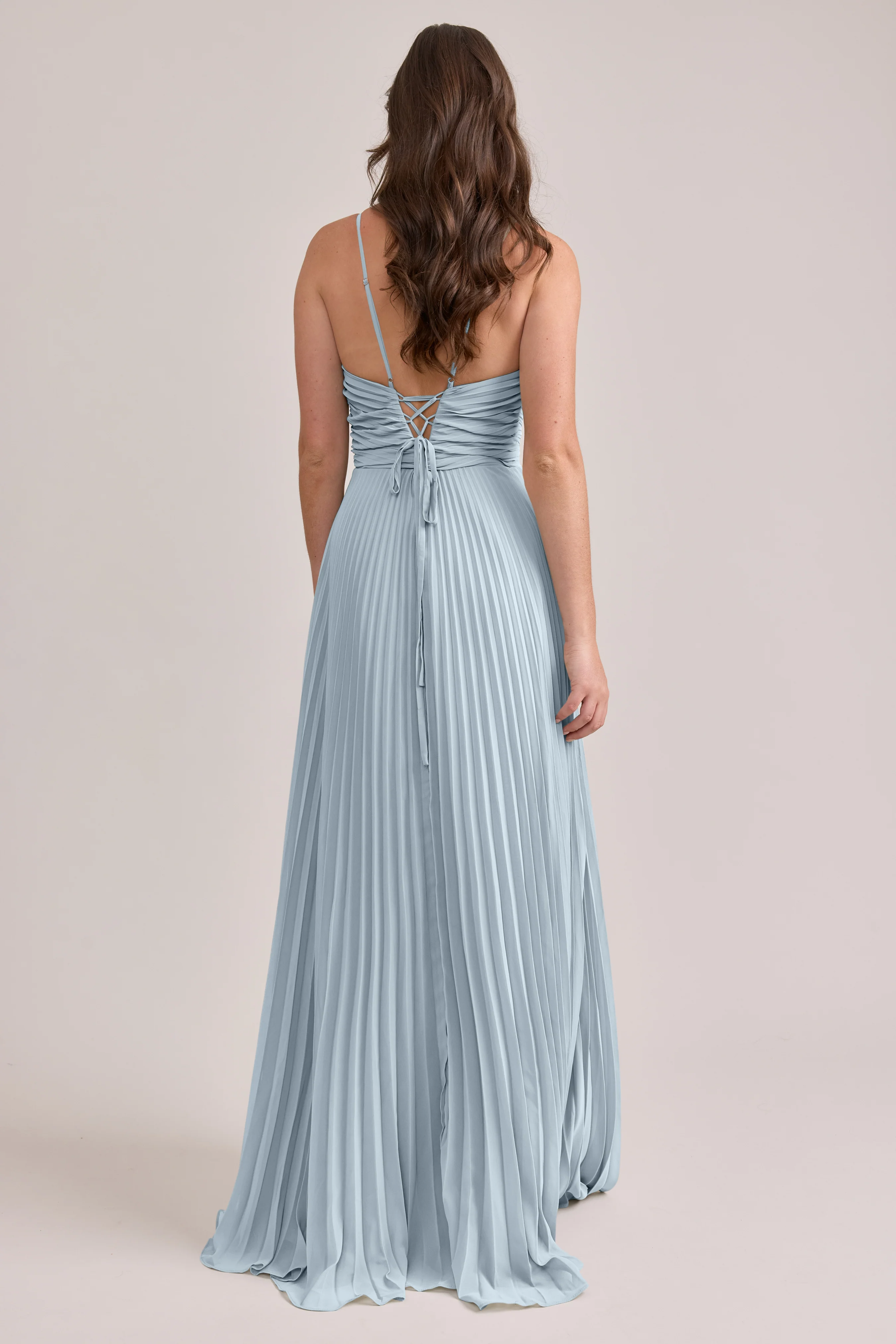 Vivian Chiffon Pleated Dress | Made To Order - Image 58