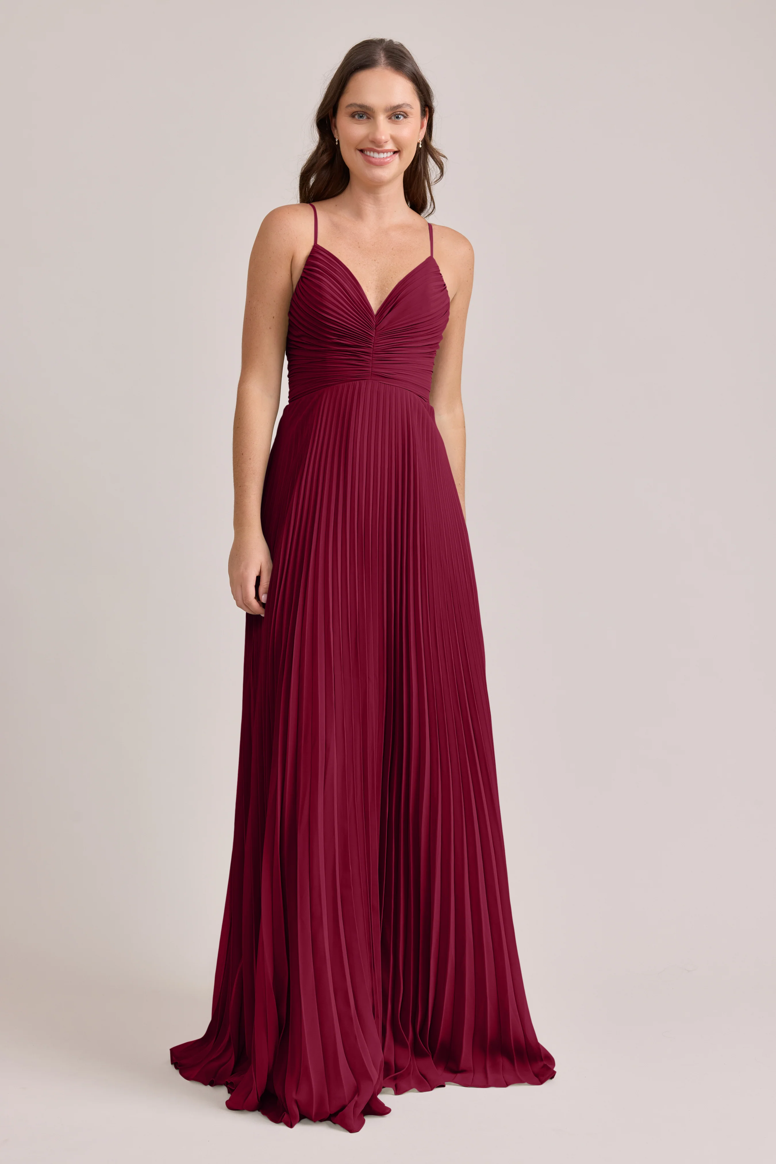 Vivian Chiffon Pleated Dress | Made To Order - Image 69
