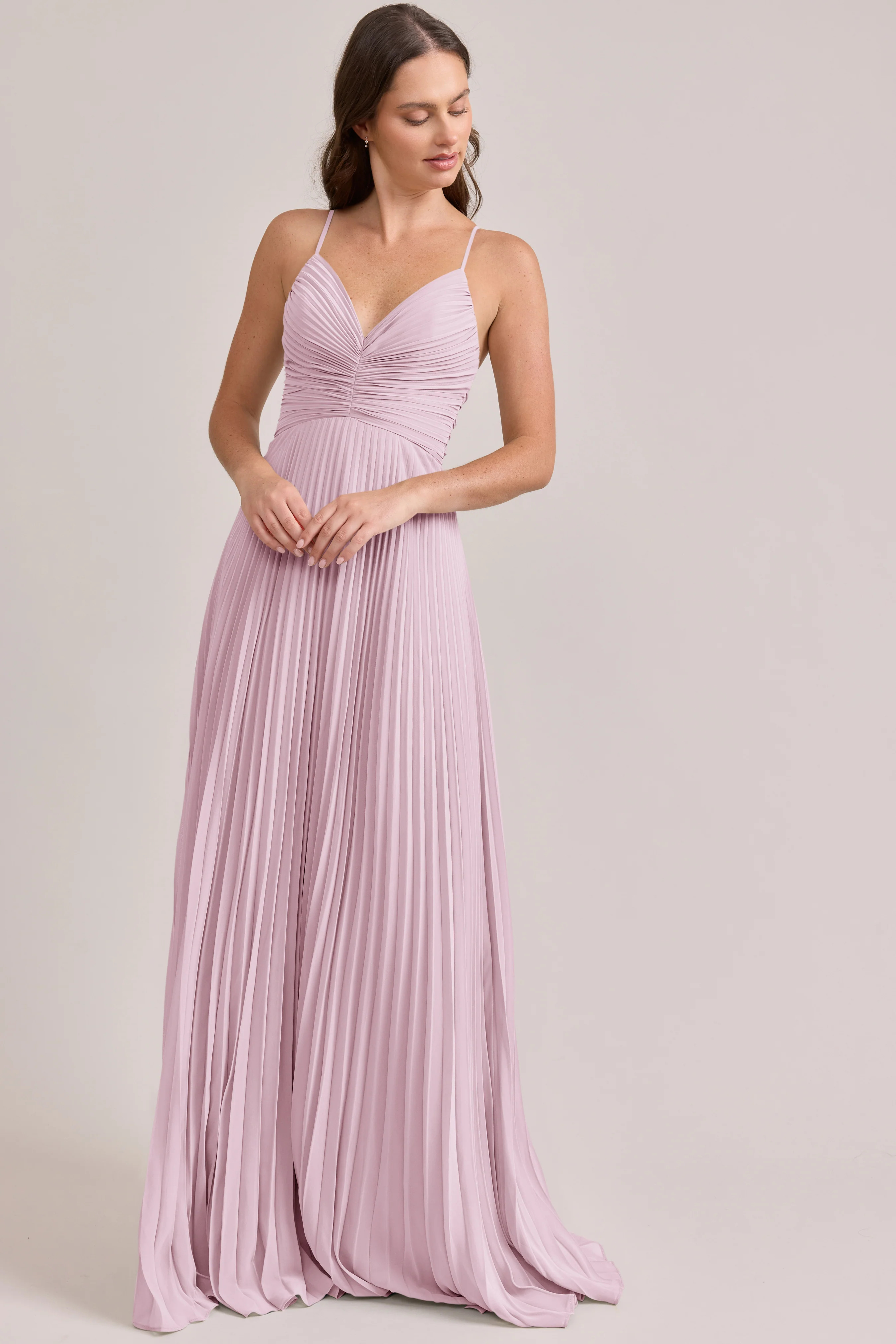 Vivian Chiffon Pleated Dress | Made To Order - Image 8