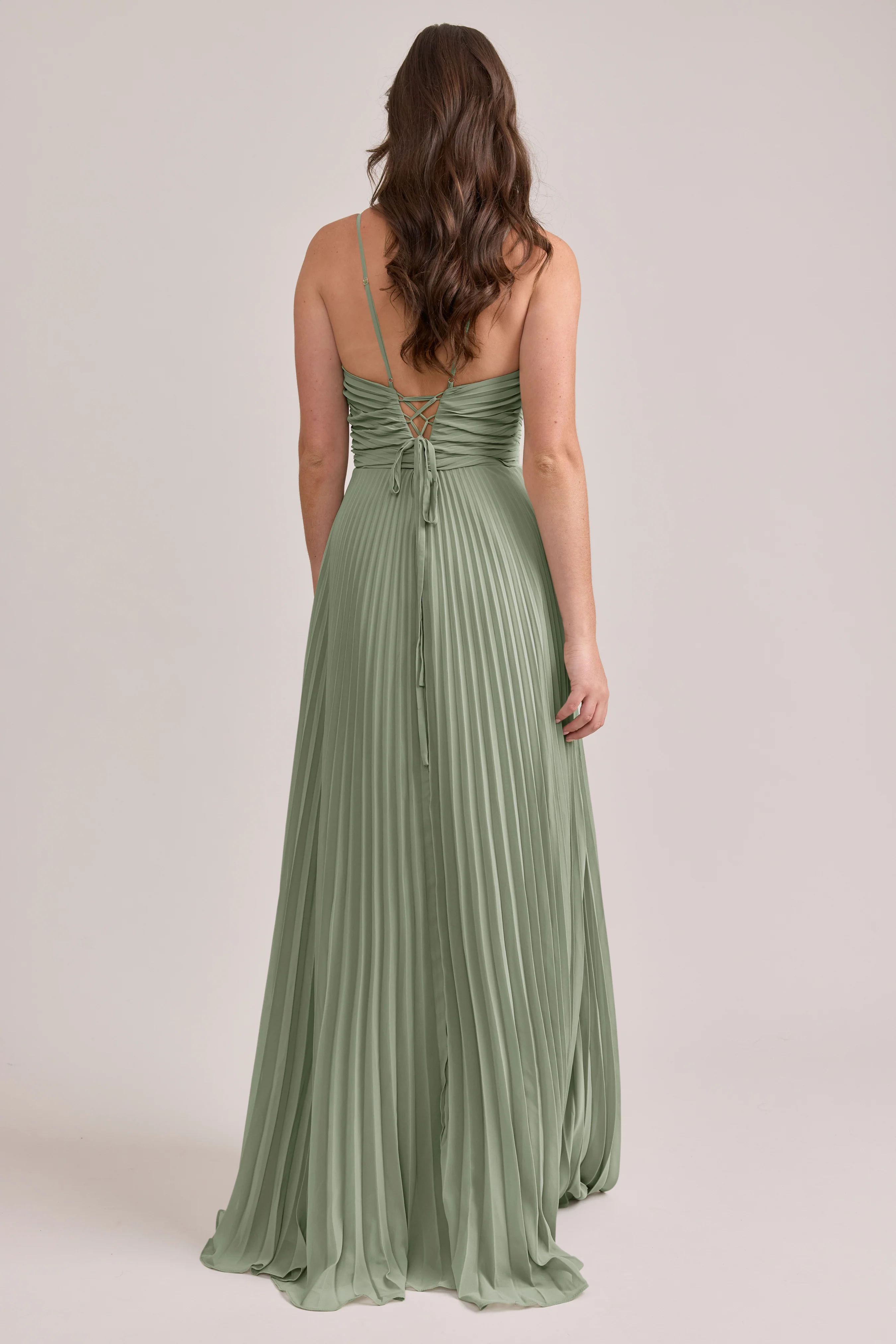 Vivian Chiffon Pleated Dress | Made To Order - Image 82