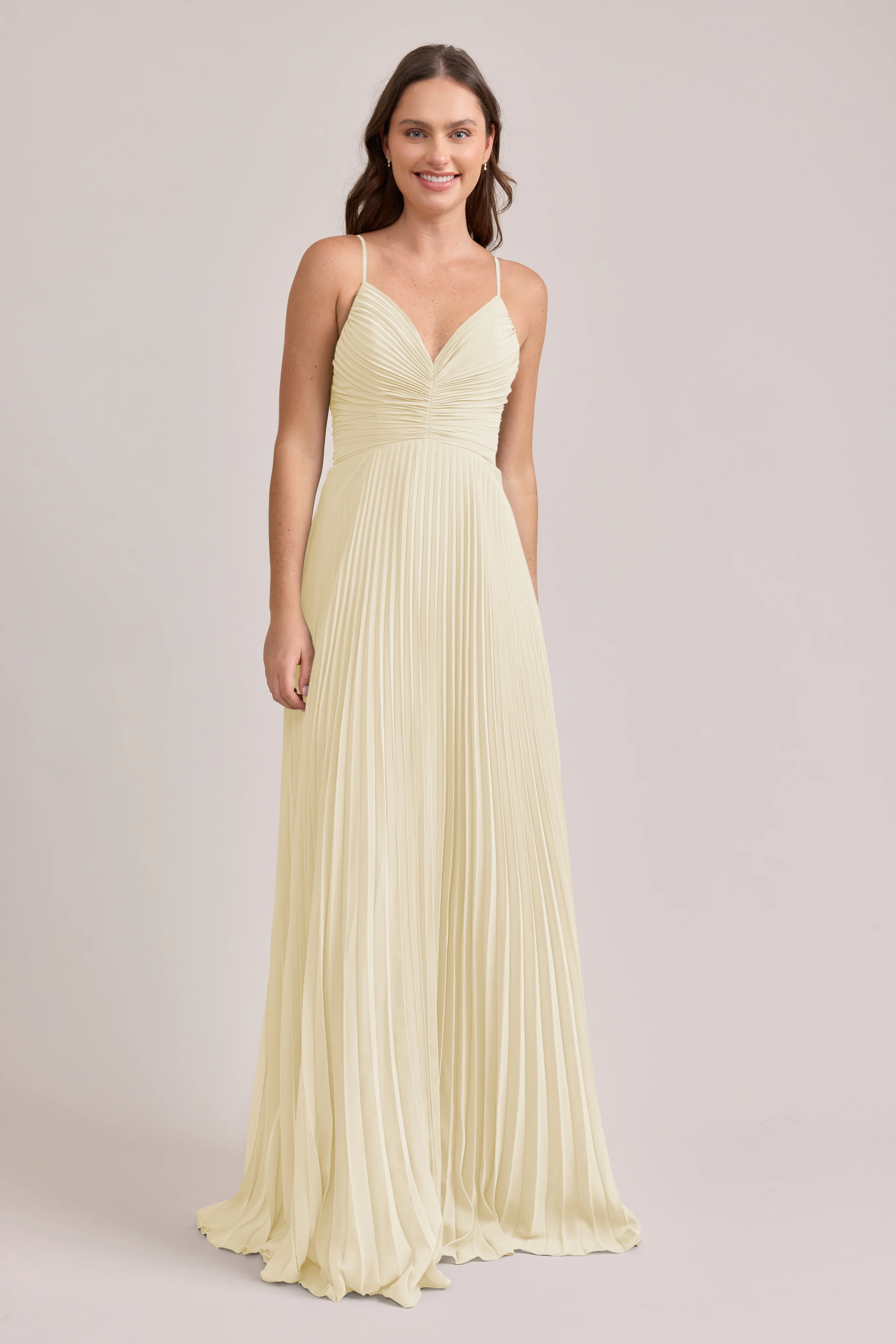 Vivian Chiffon Pleated Dress | Made To Order - Image 88