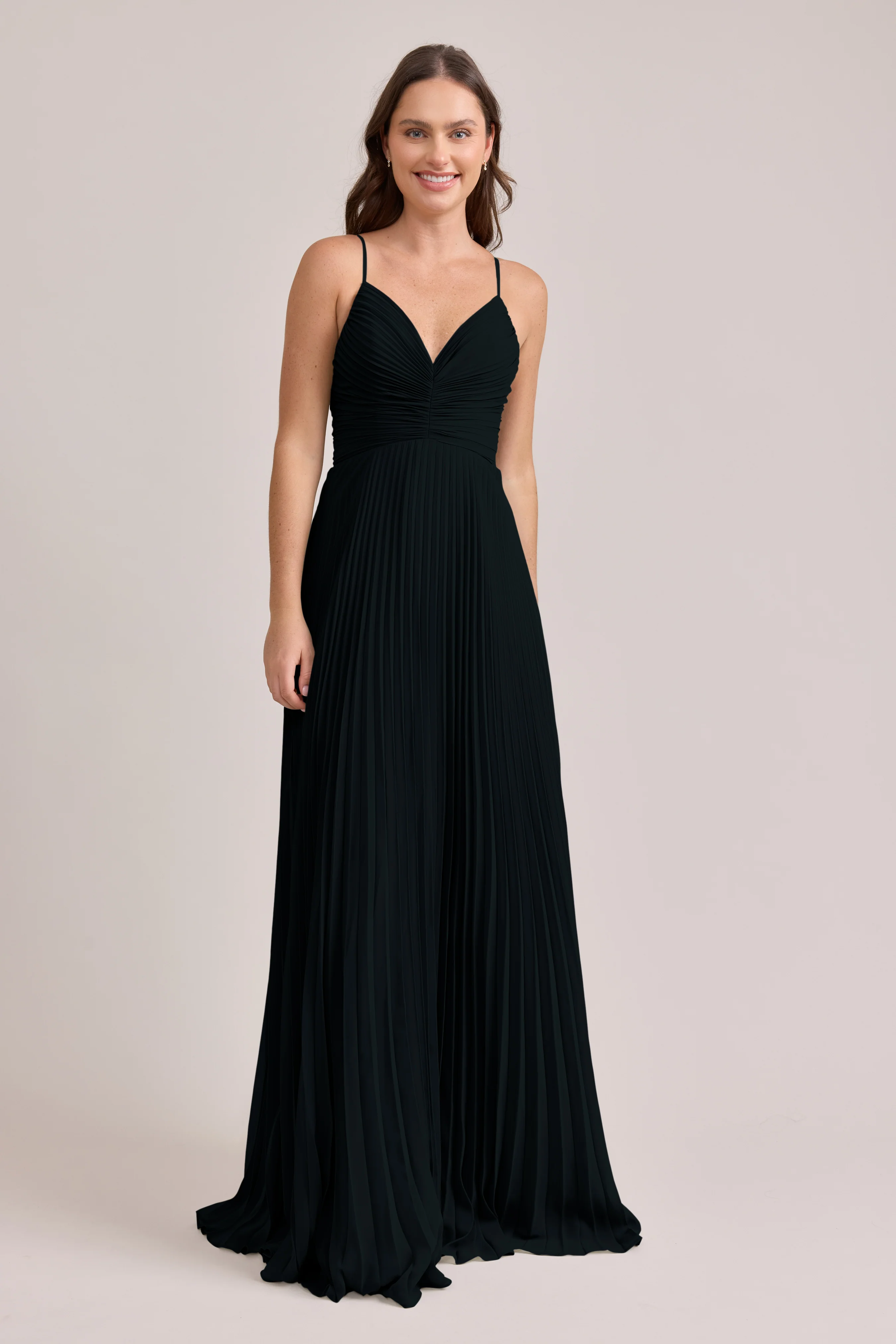 Vivian Chiffon Pleated Dress | Made To Order - Image 9
