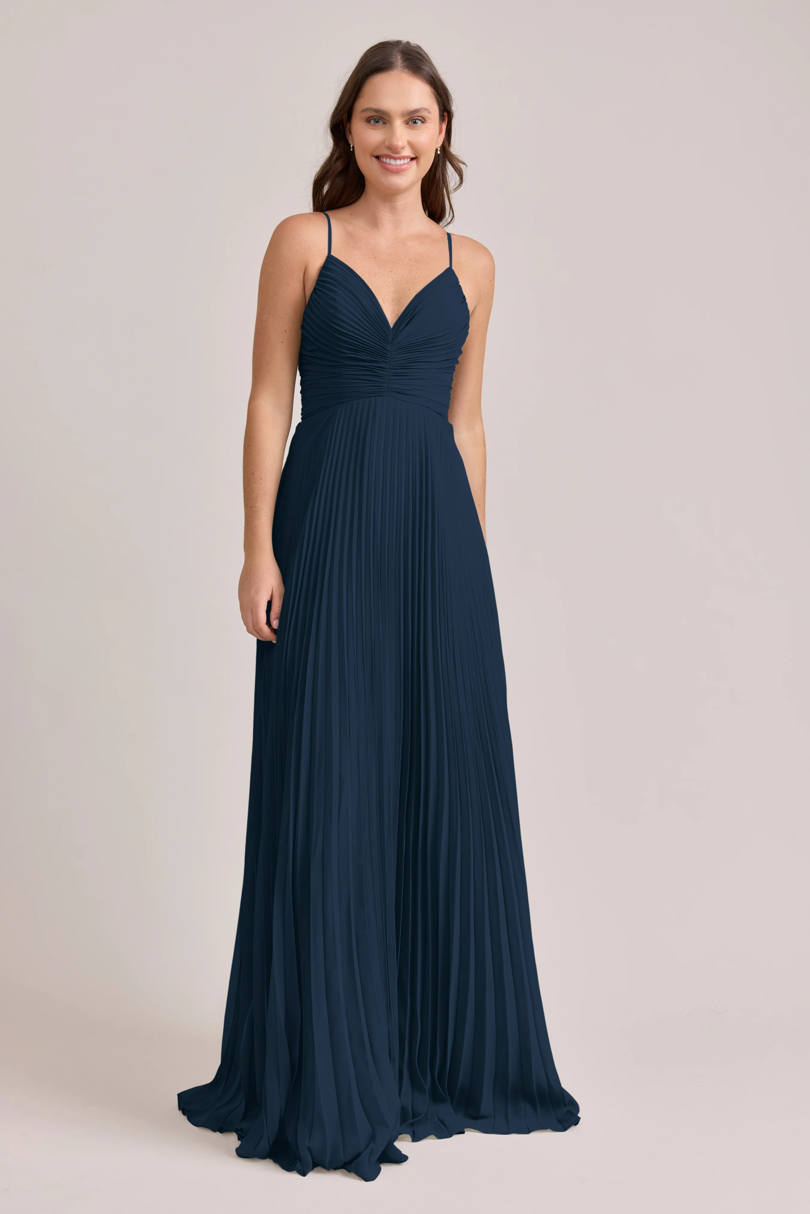 Vivian Chiffon Pleated Dress | Made To Order - Image 97