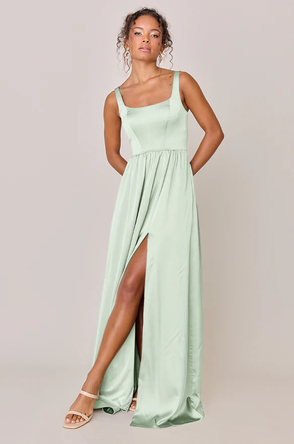 Whitney Satin Dress | Made To Order - Image 120
