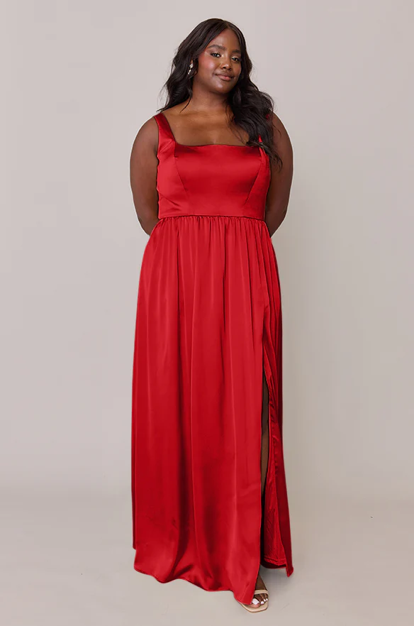 Whitney Satin Dress | Made To Order - Image 122
