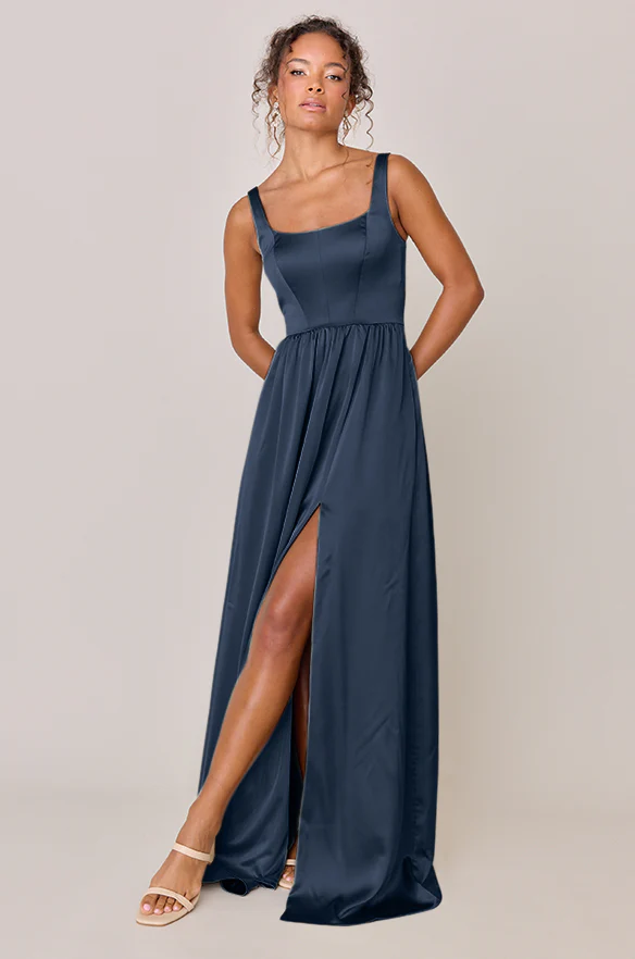 Whitney Satin Dress | Made To Order - Image 128