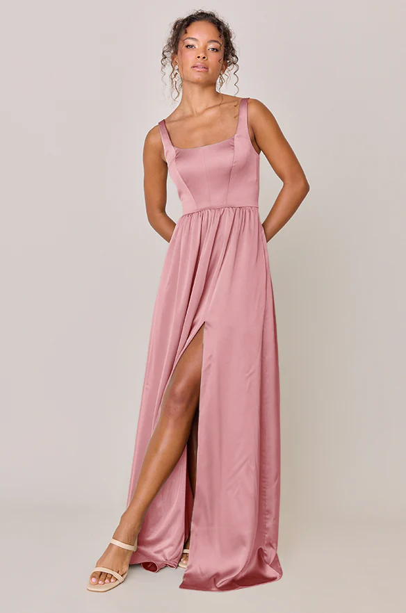 Whitney Satin Dress | Made To Order - Image 140