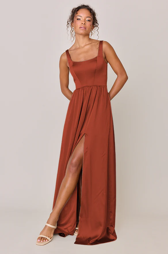 Whitney Satin Dress | Made To Order - Image 144