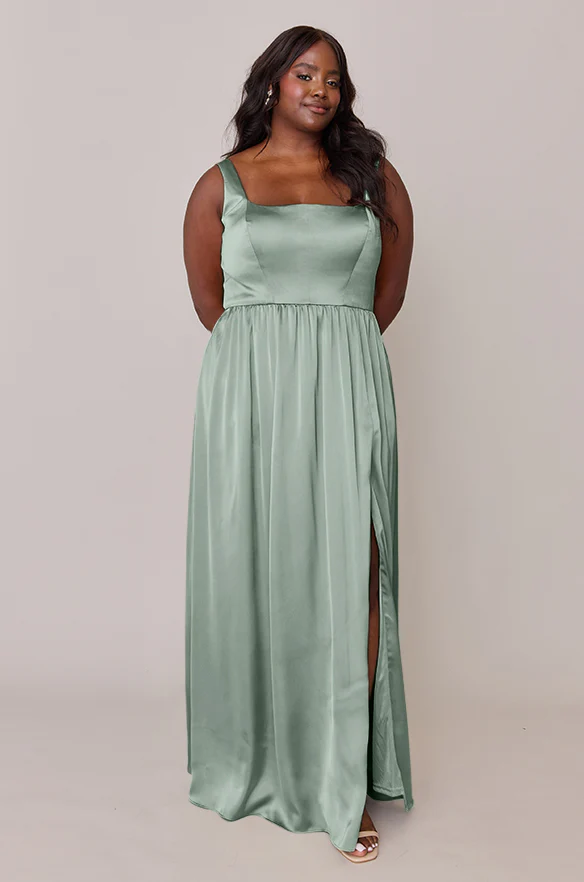 Whitney Satin Dress | Made To Order - Image 146