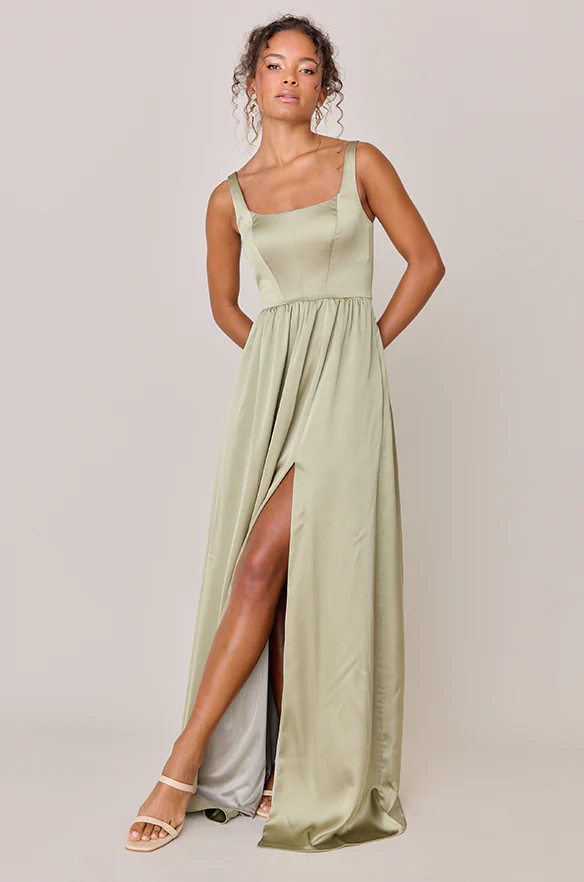 Whitney Satin Dress | Made To Order - Image 152