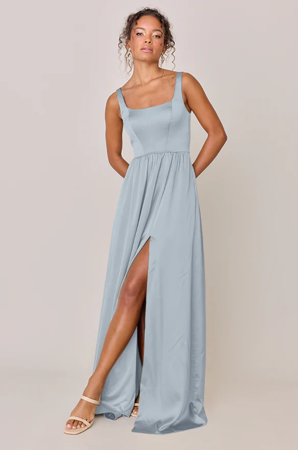 Whitney Satin Dress | Made To Order - Image 156