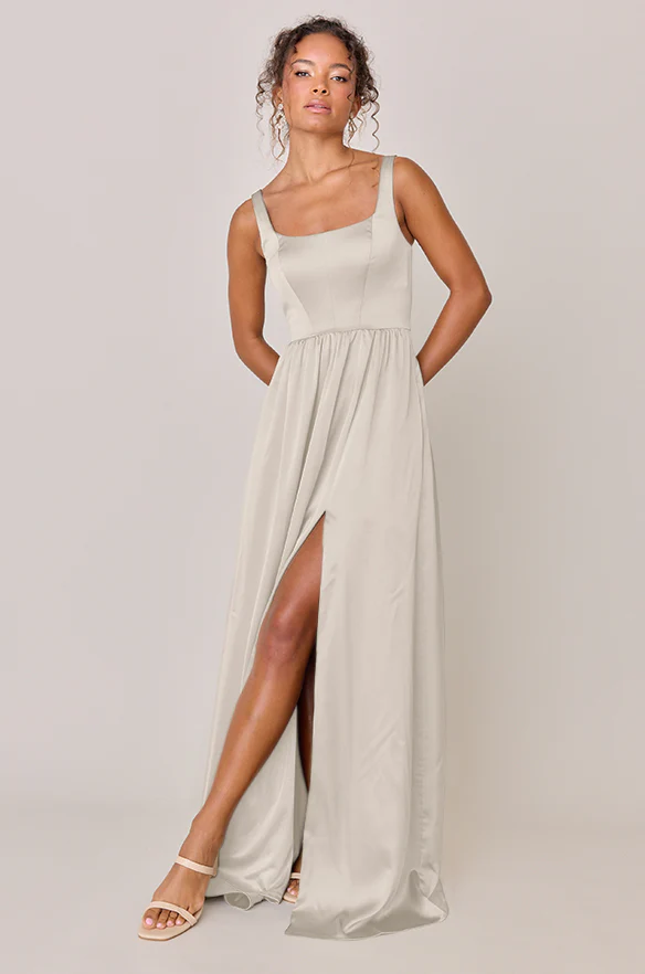 Whitney Satin Dress | Made To Order - Image 160