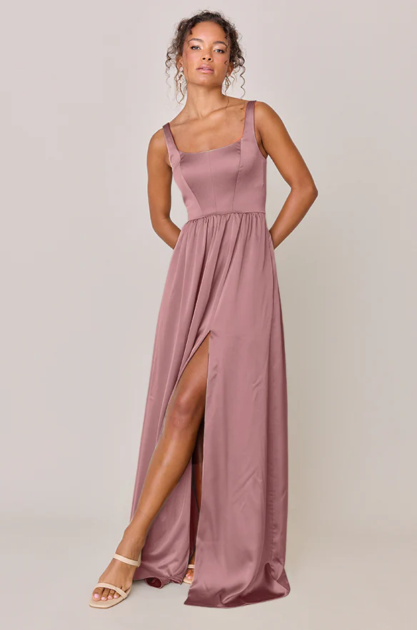 Whitney Satin Dress | Made To Order - Image 175