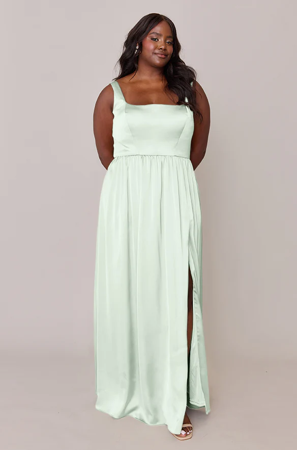Whitney Satin Dress | Made To Order - Image 180