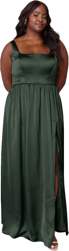 Whitney Satin Dress | Made To Order - Image 196