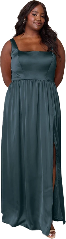 Whitney Satin Dress | Made To Order - Image 201
